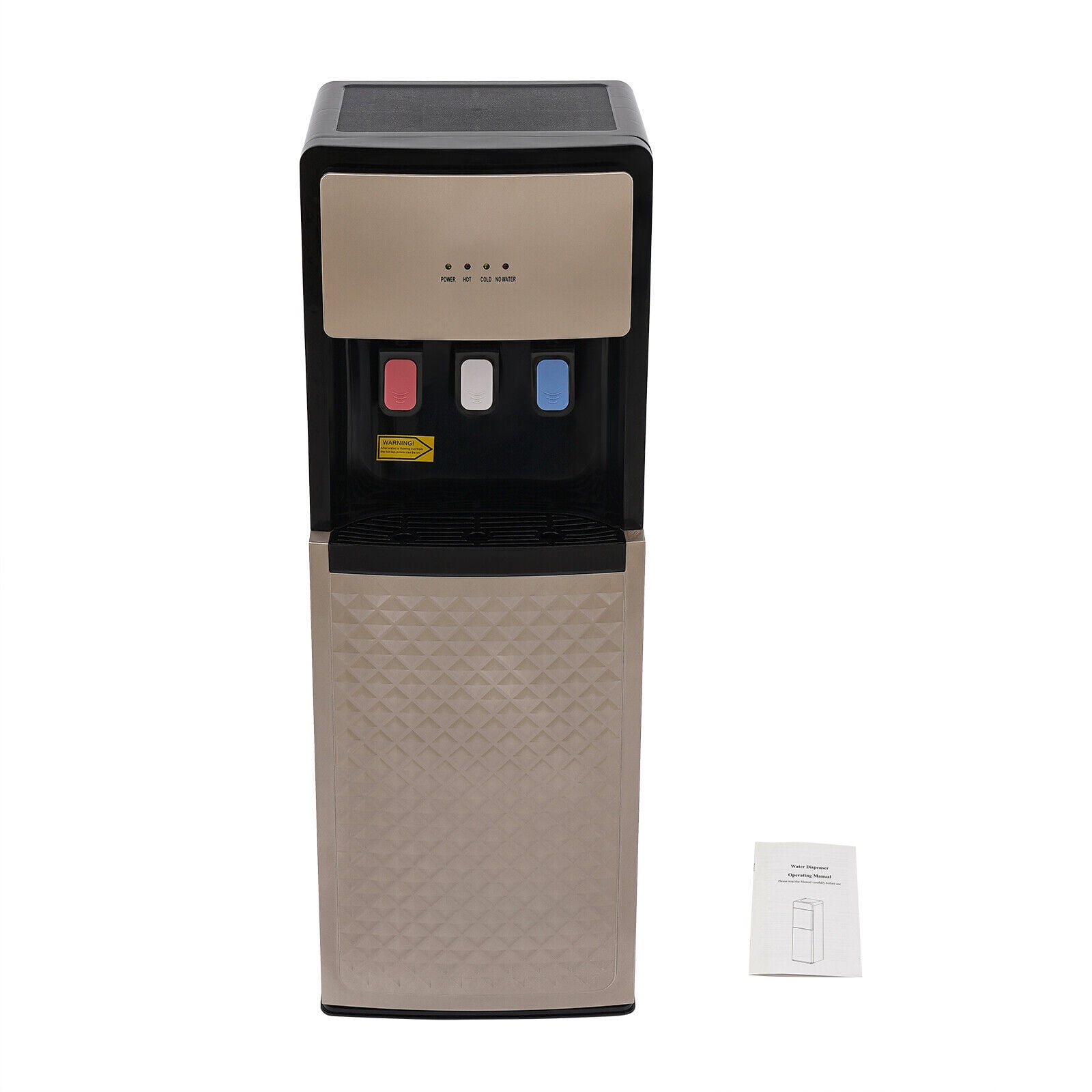 Generic Bottom Loading Water Cooler Dispenser (Gold, Floor Standing) 3do1p