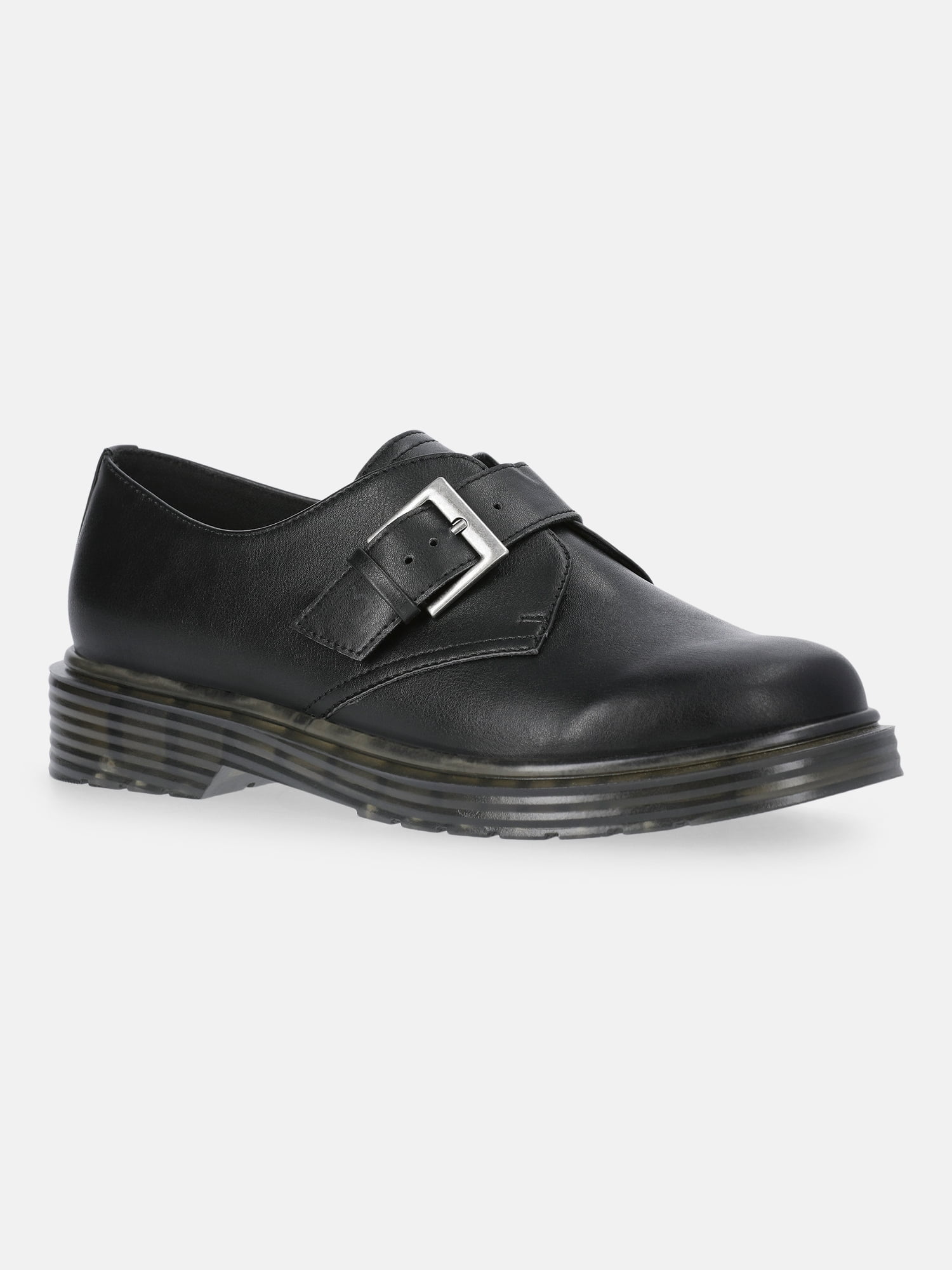 Weekend Academy Boys Lug Sole Oxford Dress Shoes (Black, 4 US Big Kid) 9iig6