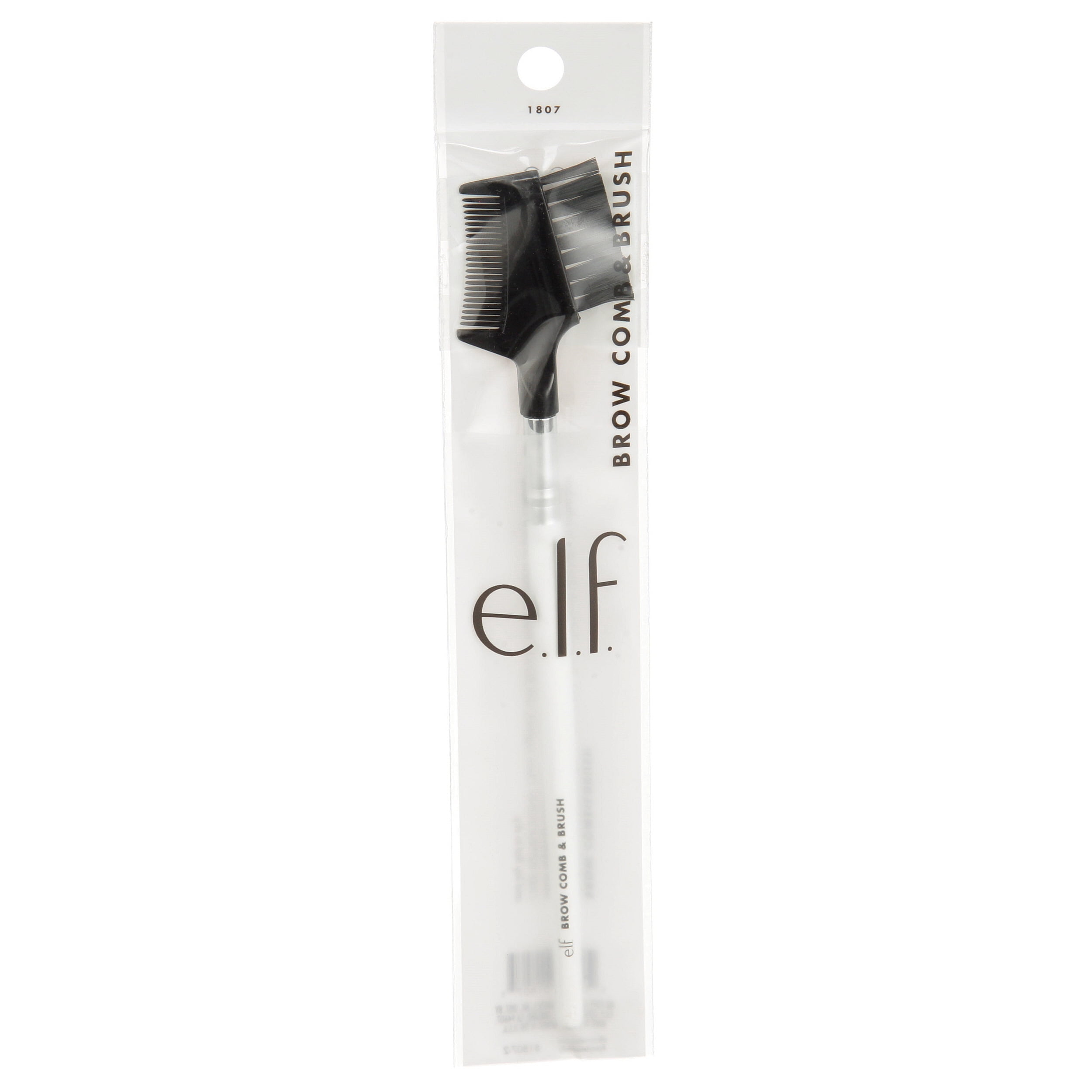e.l.f. Cosmetics Brow Comb and Brush Dual-Ended Grooming Tool (Clear, 1 Count) 1ujyy