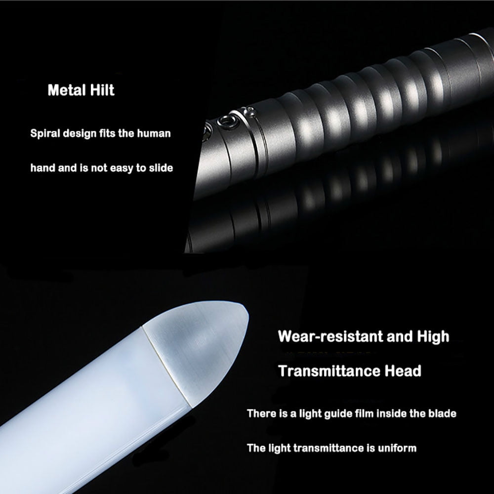 KYBERS RGB Lightsaber for Adults, Metal Hilt Force FX Saber with Smooth Swing Sound (Silver, 36 in) q00iw