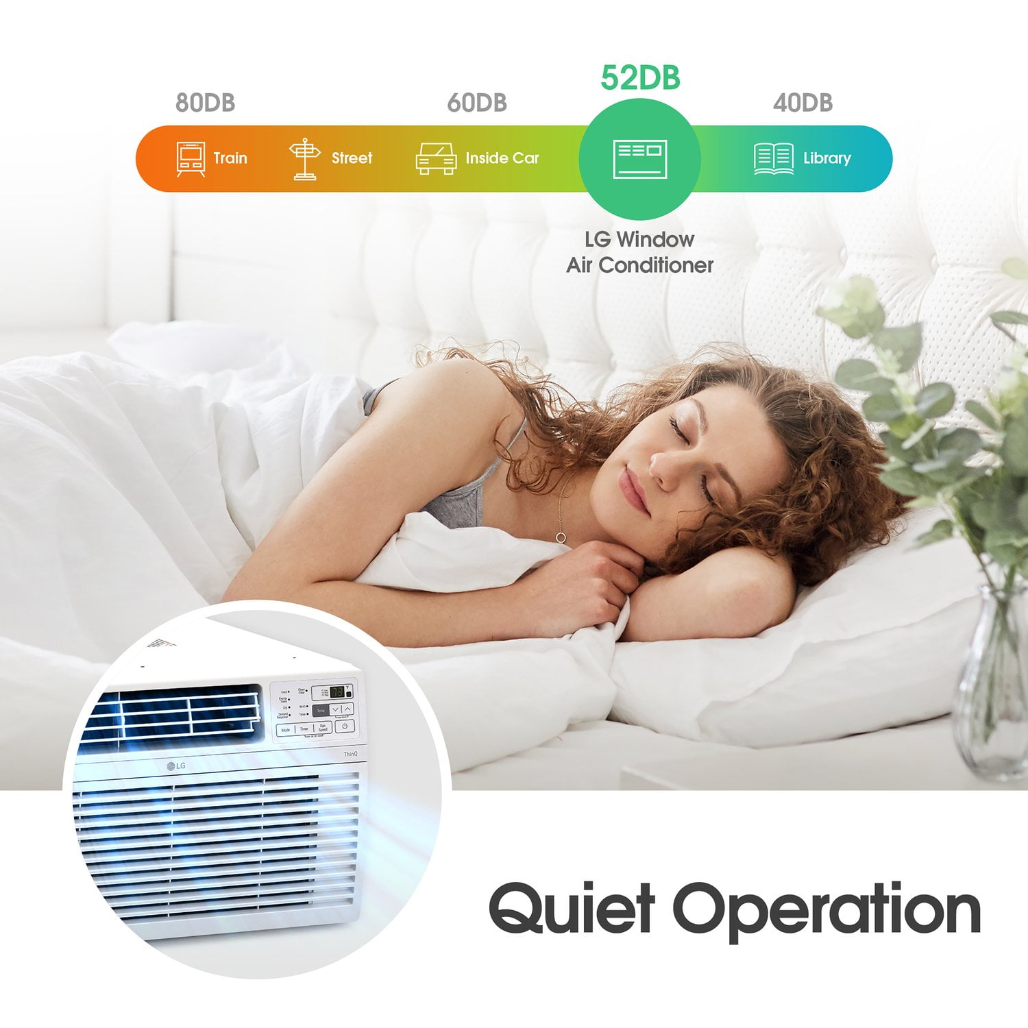 LG 8,000 BTU Window-Mounted Air Conditioner with Wi-Fi Control (White, 350 sq ft) cqpq7