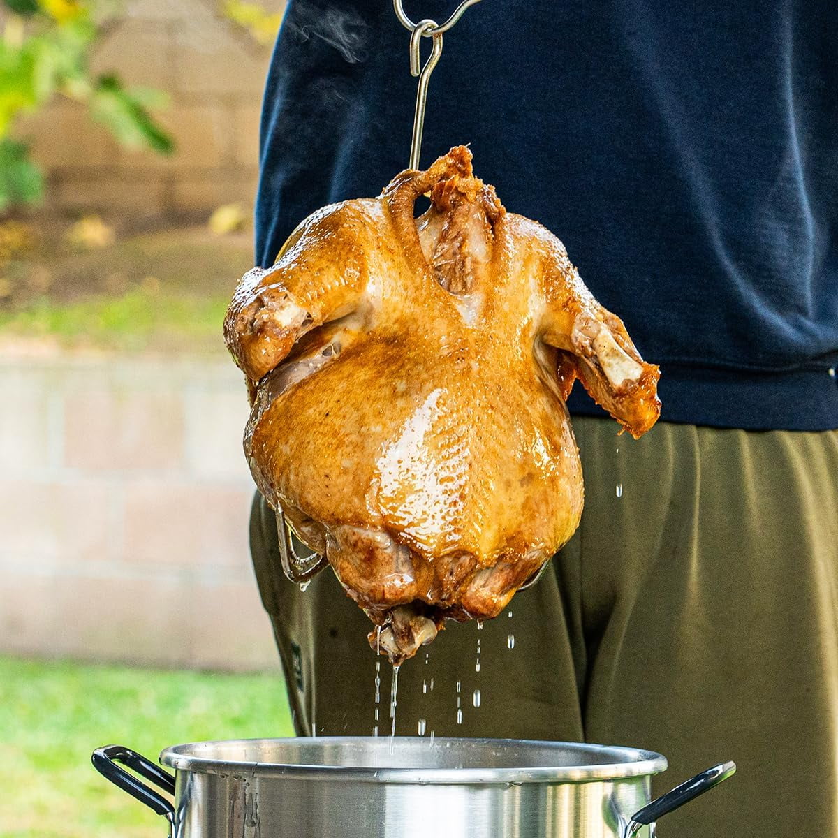 Barton Outdoor Turkey Fryer and Seafood Steamer Cooking Set (Silver, 30 qt and 10 qt) i8ry9