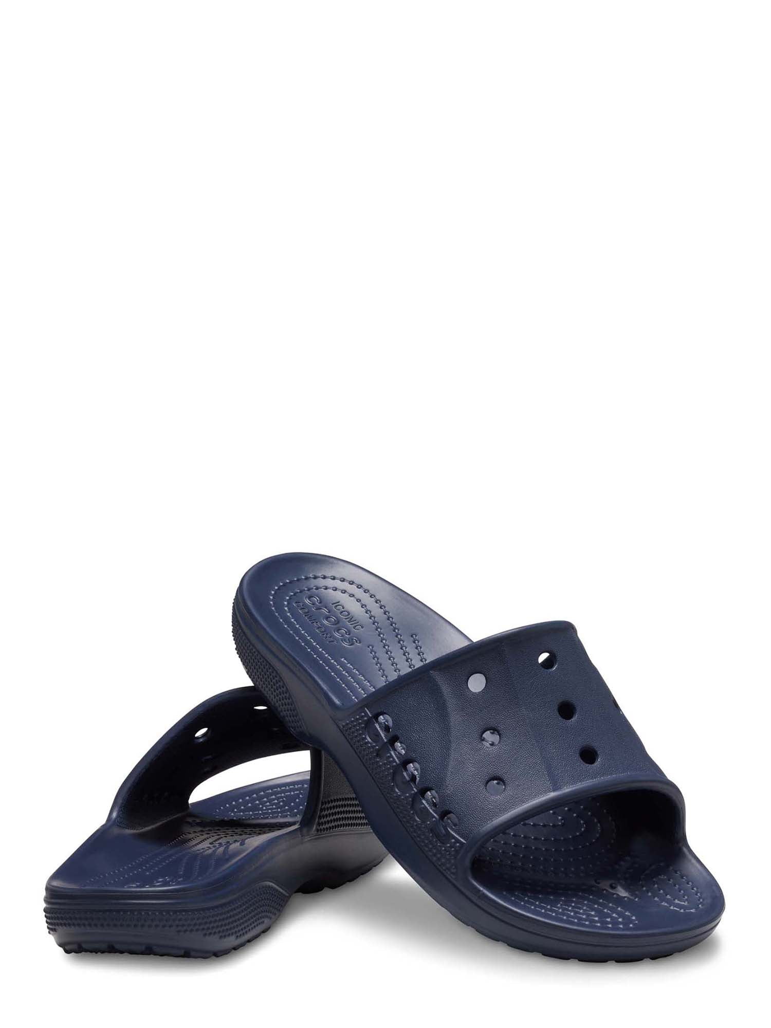 Crocs Baya II Slide Sandals Unisex Lightweight Water-Resistant Slip-On Footwear (Black, 9 US Men / 11 US Women) pi7xq