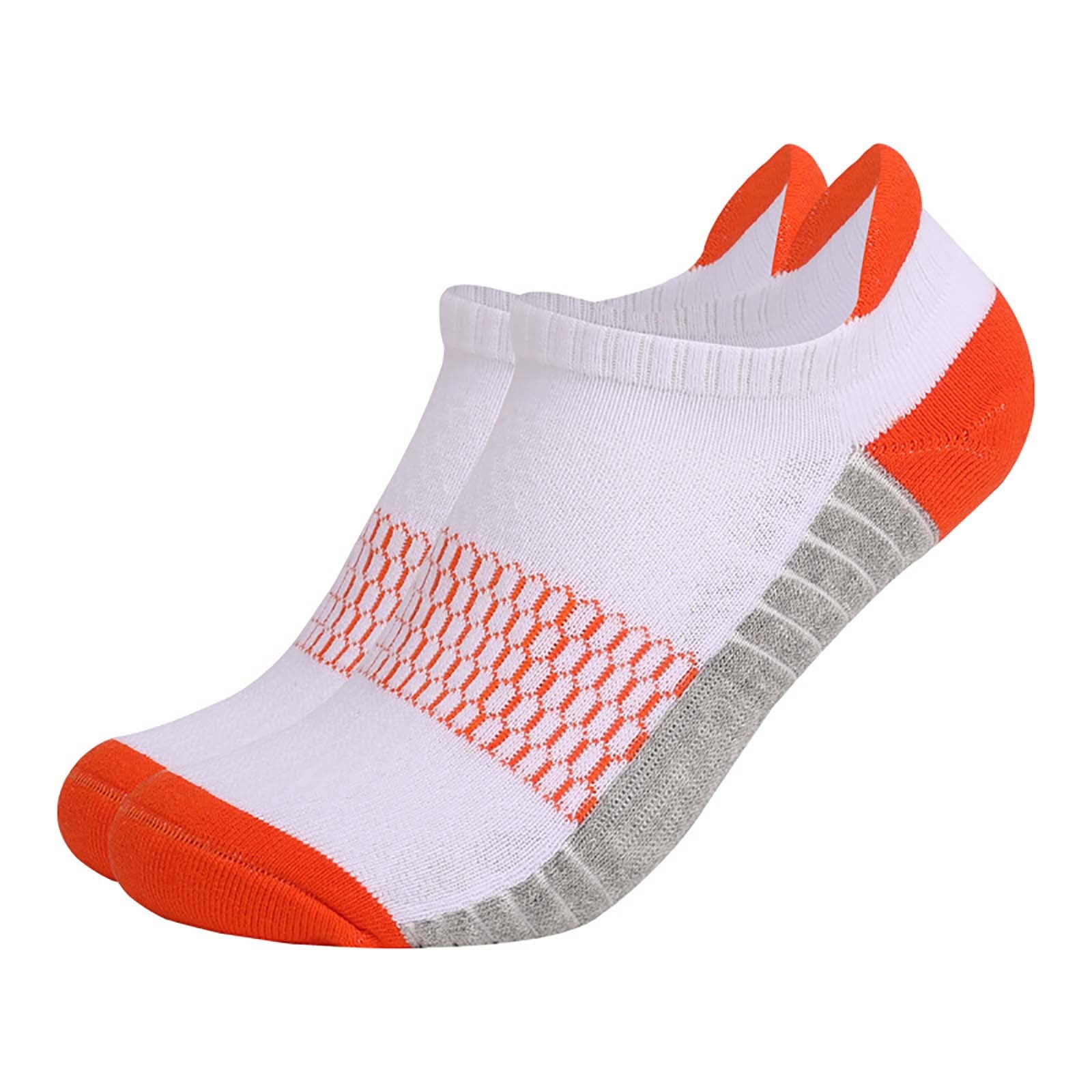 DOLKFU Mens Athletic Low-Cut Socks Breathable Cotton No Show Ankle Socks (Multicolor, 6 Pack, Size 13-15) hkzuh