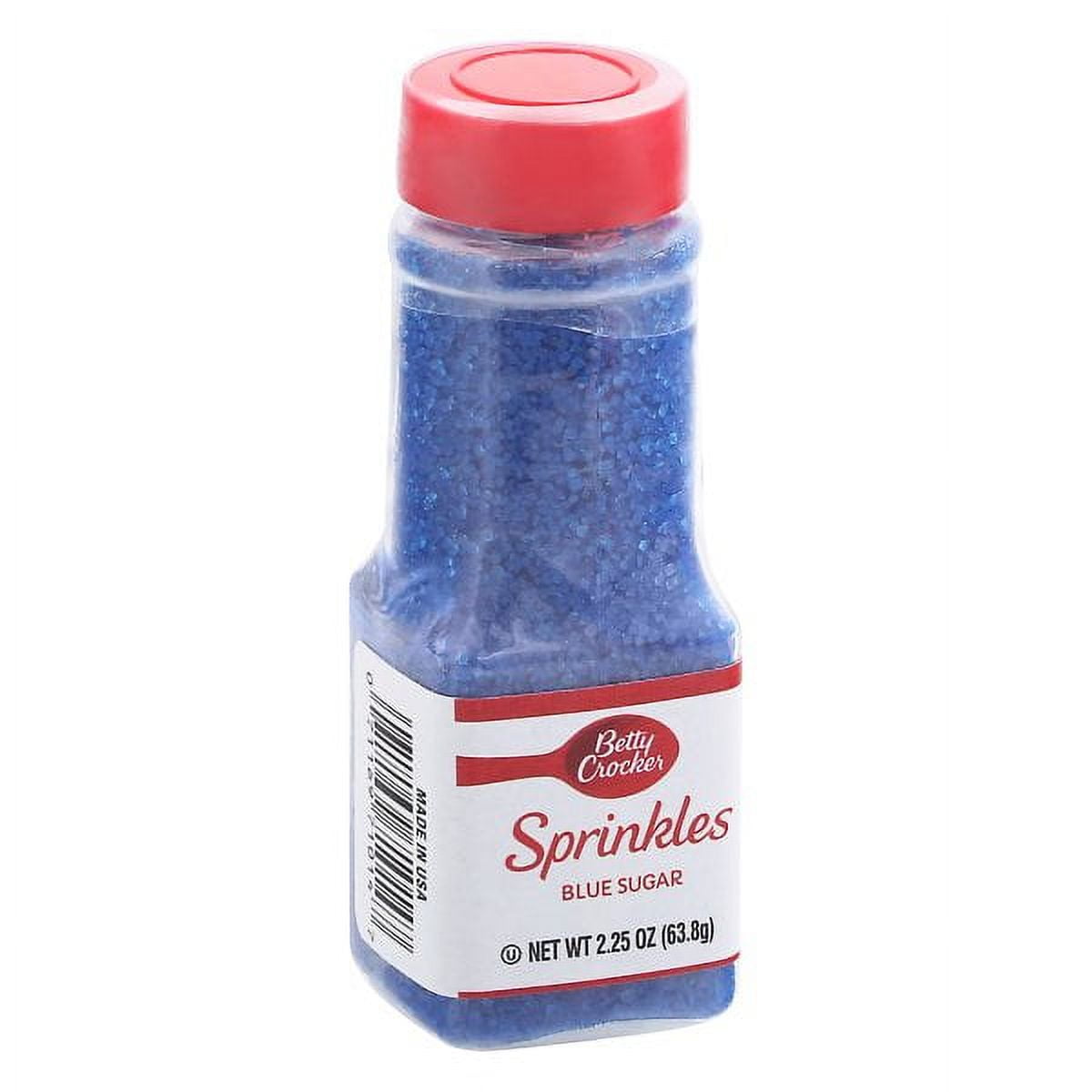 Betty Crocker Blue Sugar Sprinkles for Cake and Cookie Decorating (Blue, 2.25 oz) rhe39