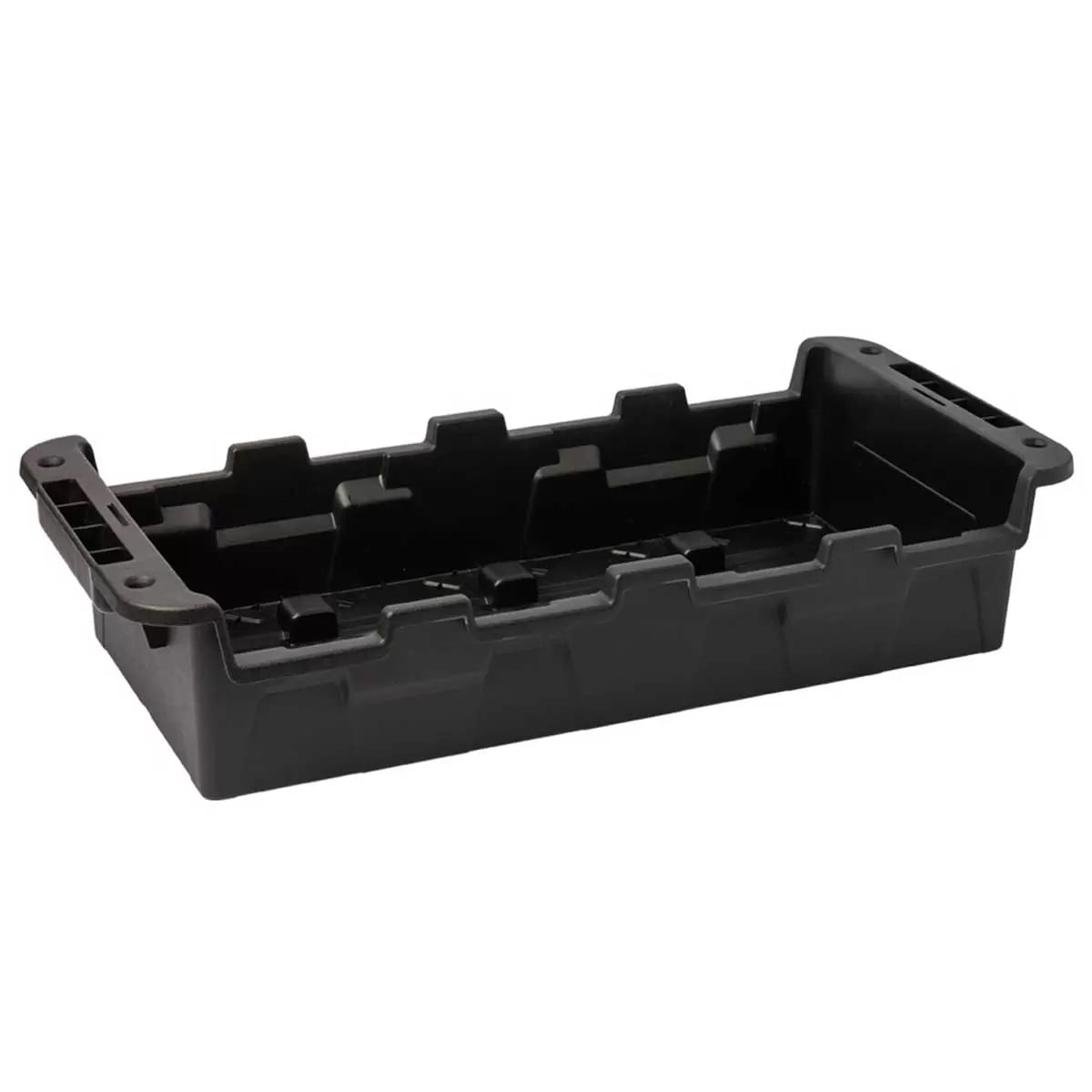 Greenmade Stackable Storage Box Set (Black/Clear, 7.5 in. H x 11.65 in. W x 24 in. D) oy776