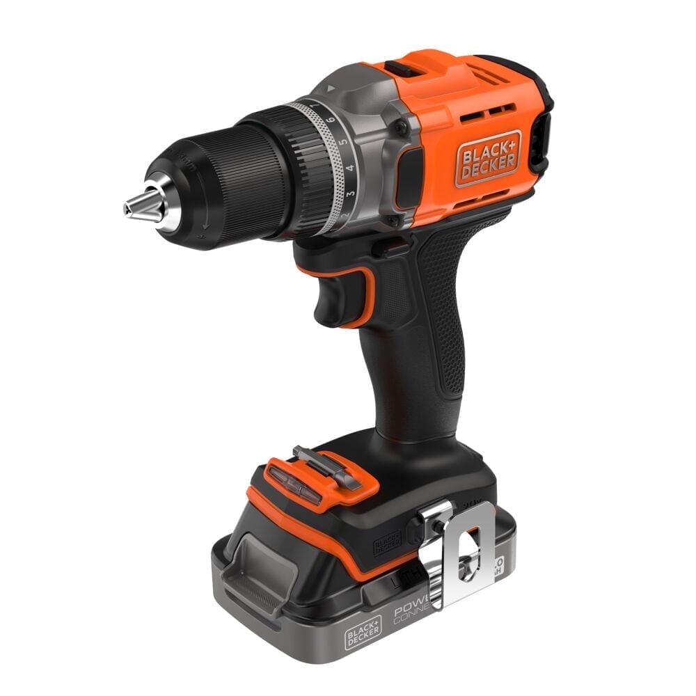 BLACK+DECKER 20V MAX POWERCONNECT Cordless Drill Driver (Black, 0.5 in Chuck) jybll