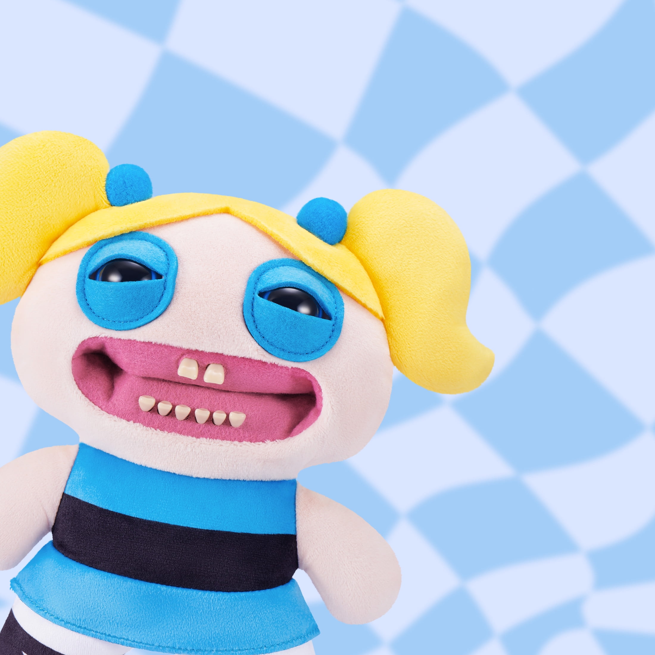 Fuggler Powerpuff Girls Bubbles Plush Toy, Funny Ugly Monster Stuffed Animal (Blue, 9 in) 0wn38