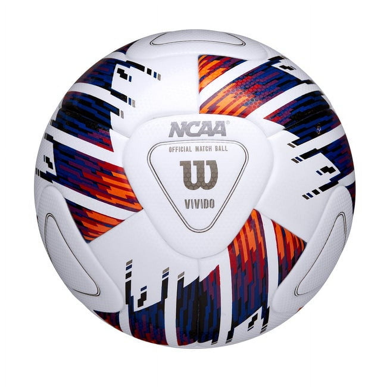 Wilson NCAA Vivido Match Soccer Ball (White, Size 5) tr5m2