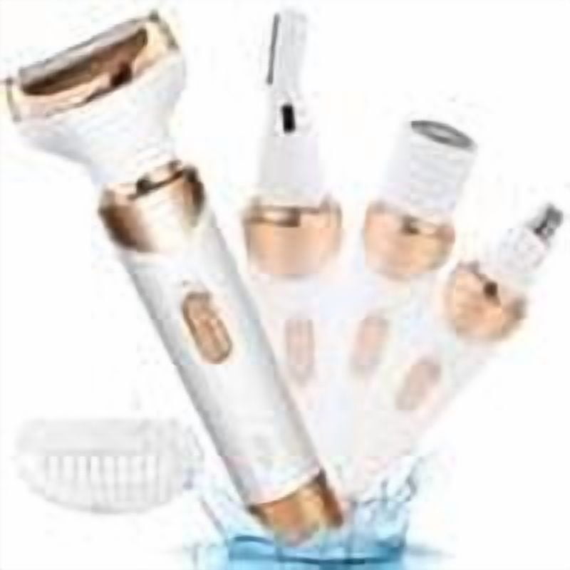 OBACRE 4-in-1 Electric Shaver for Women, Rechargeable Cordless Hair Removal Trimmer for Face, Legs, and Bikini (1 Count) h0agr