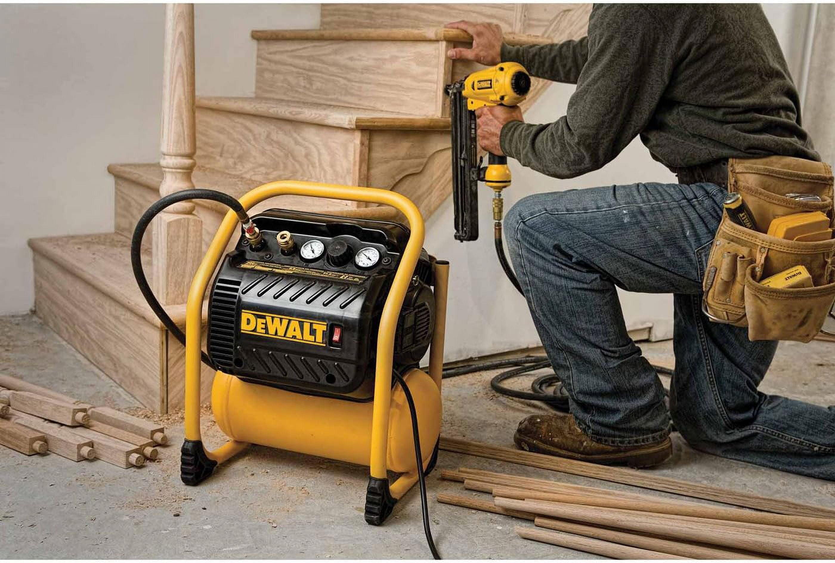 DEWALT DWFP55130 Heavy Duty 200 PSI Quiet Trim Compressor (Black, 2.5 gal) fkgmm