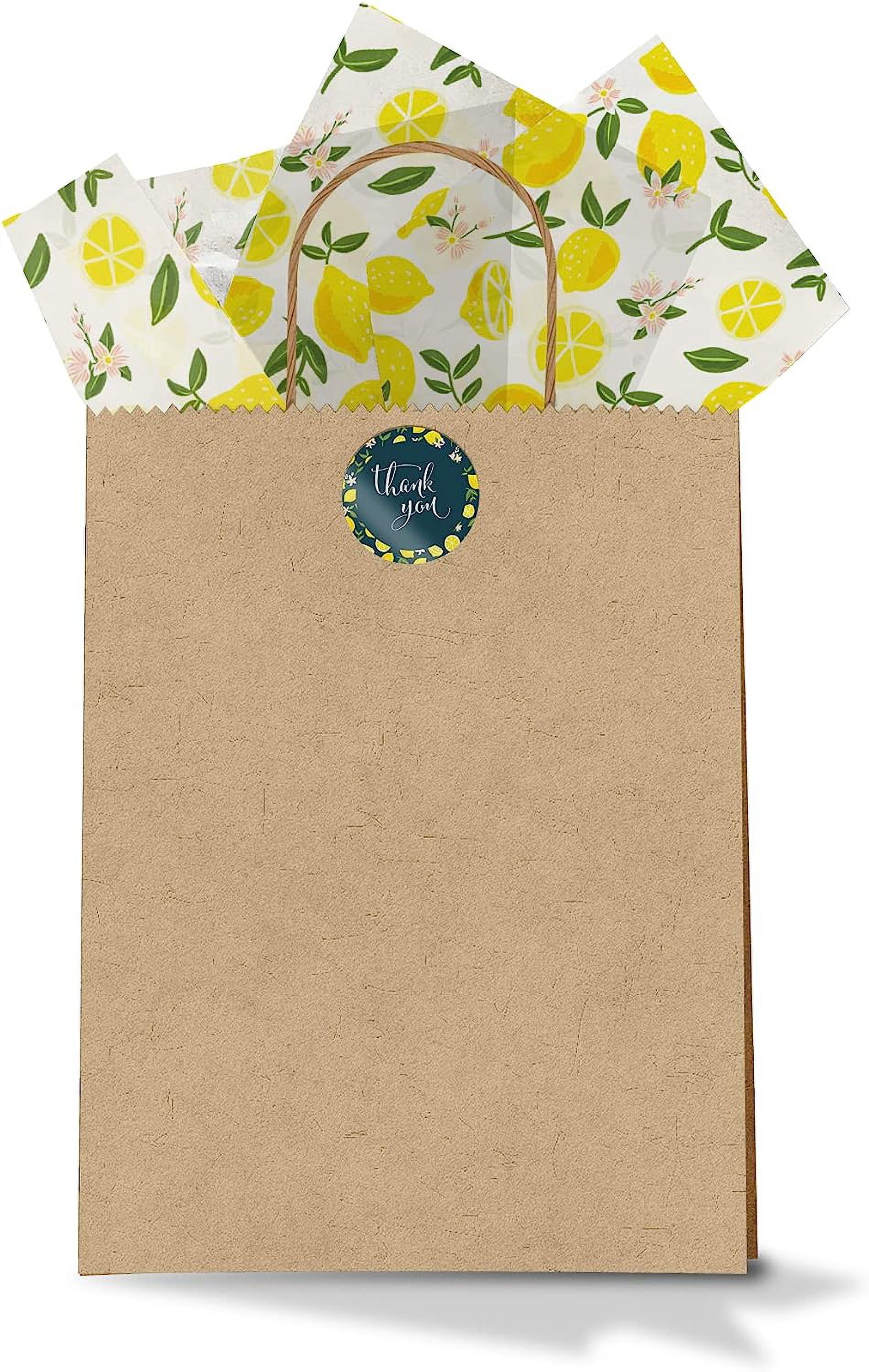 Pro Supply Global Decorative Printed Tissue Paper (Yellow Lemons, 24 Sheets, 20 in x 30 in) 46x9q