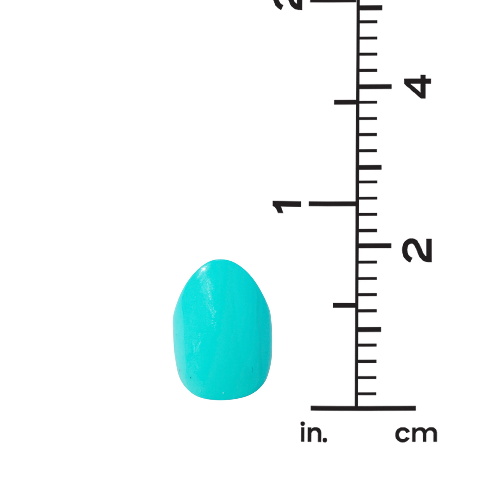 Claire's Press-on Nails Almond Shape Sparkly Aqua Blue (24-Pack) wnrej