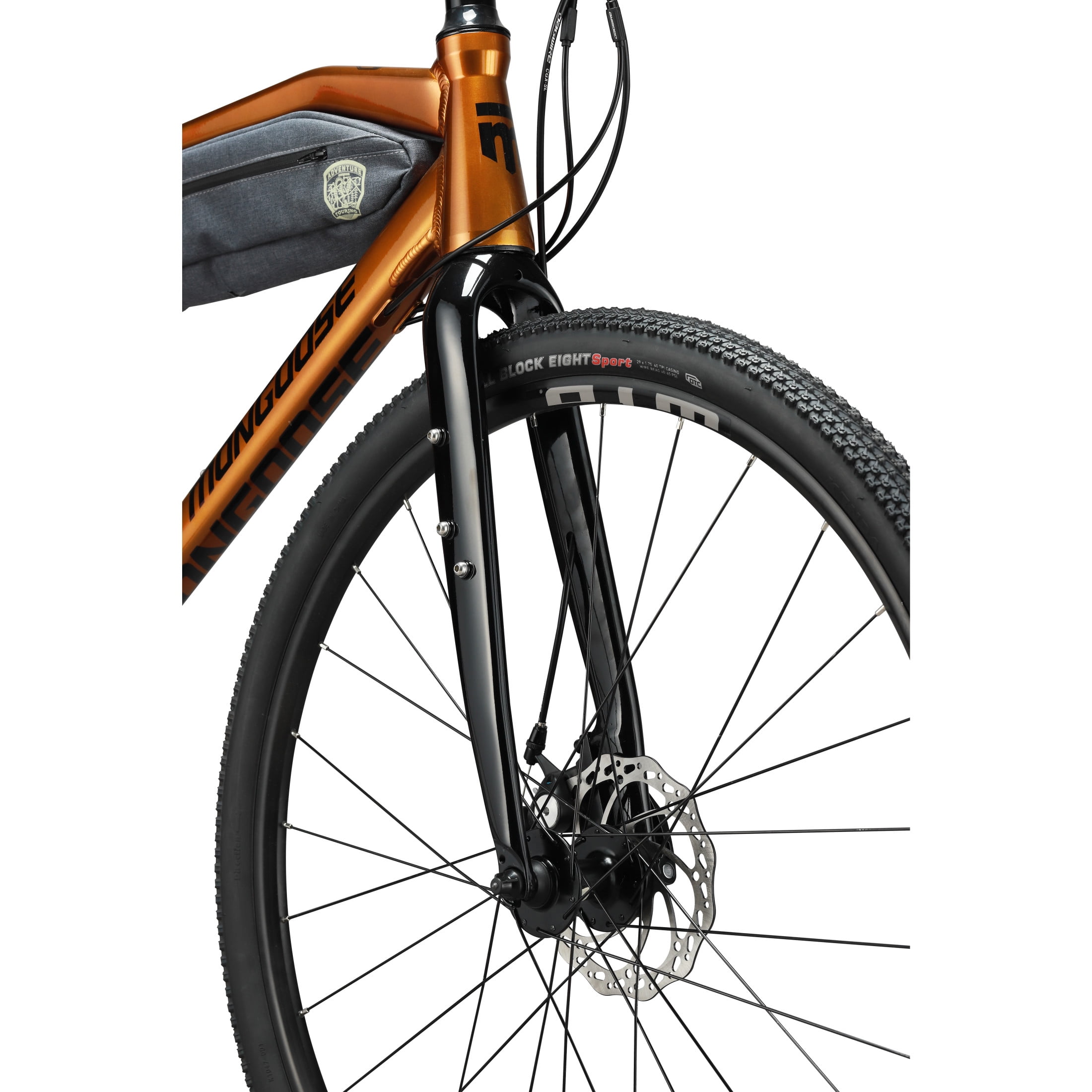 Mongoose Guide Sport Gravel Bike, 18-Speed All-Terrain Road Bicycle (Copper, 700c Wheel) ys9p6