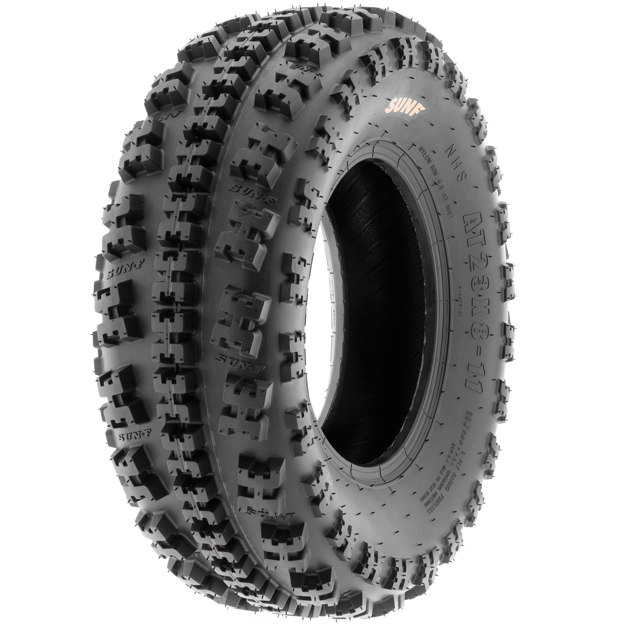 SUNF A027 All-Terrain Sport ATV Quad Tires (Set of 4, 23x7-10 & 18x10.5-8, 6-Ply) u3z99