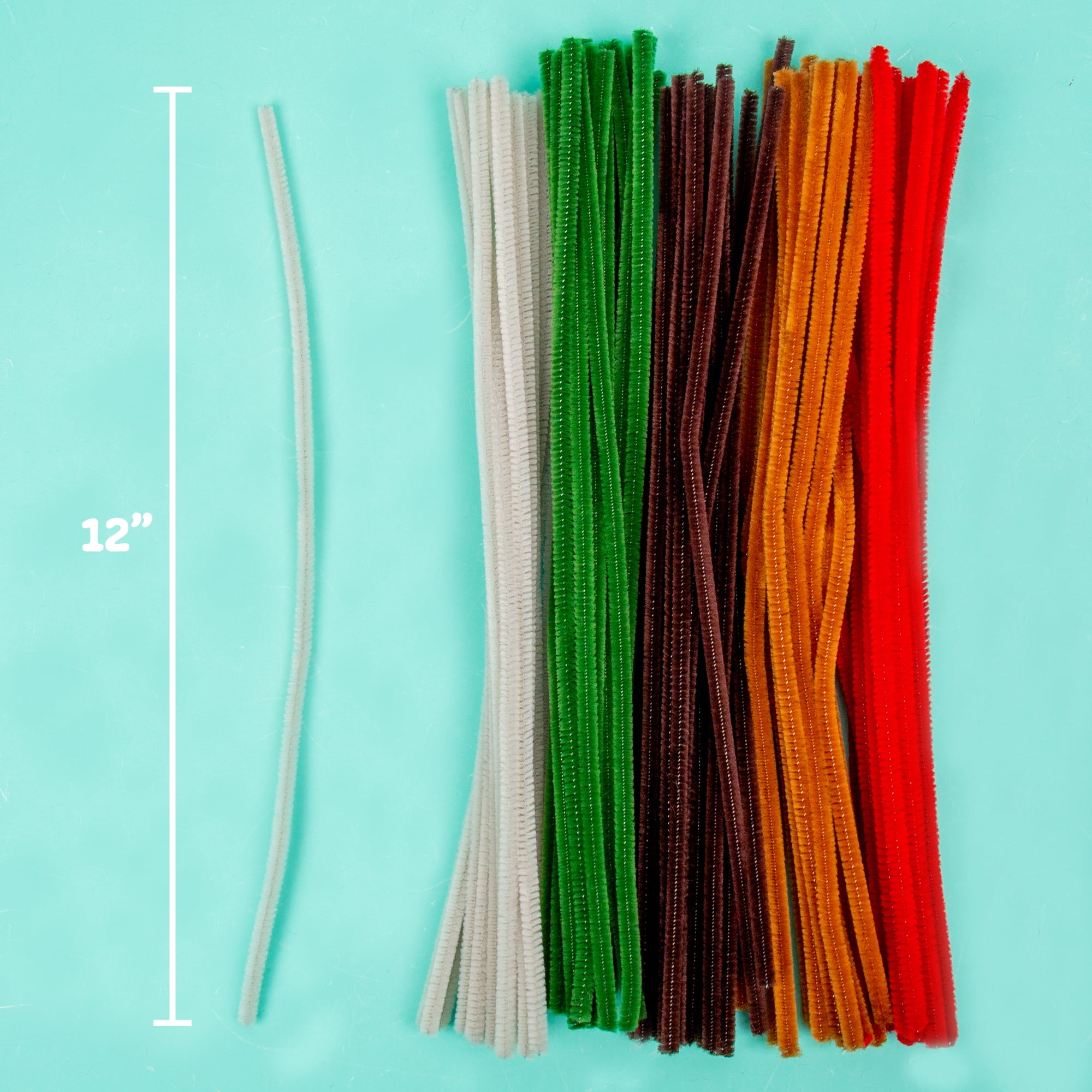 Hello Hobby Dark Fuzzy Sticks Craft Pipe Cleaners (Multi-Color, 400-Pack) 435wn