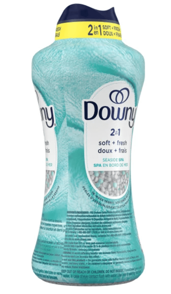 Downy 2-in-1 Fabric Softener and Laundry Conditioner, Seaside Spa (32.1 oz) e7fsh