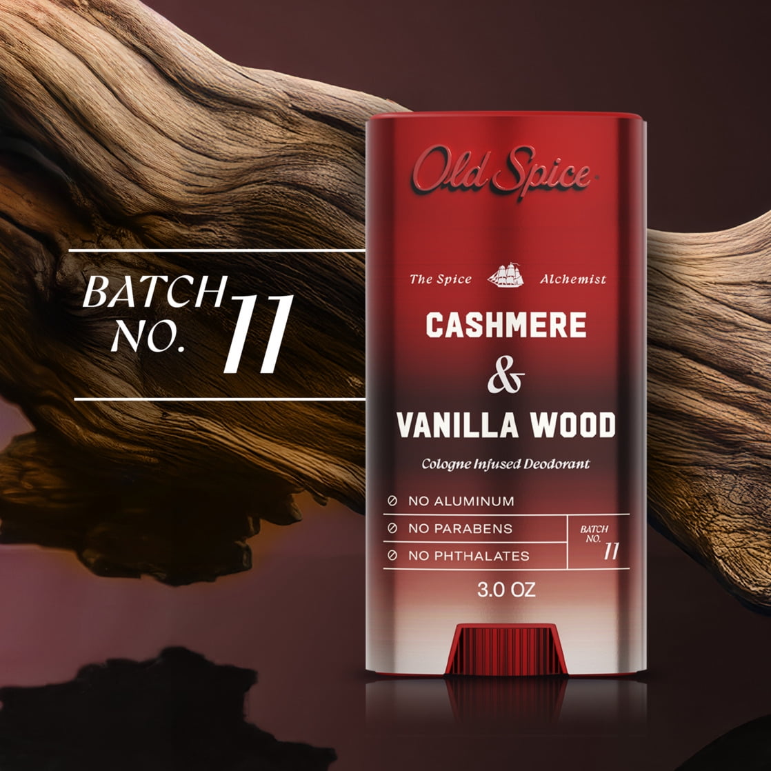 Old Spice Men's Deodorant Spice Alchemist Collection, Cashmere & Vanilla Wood (3 oz) 0hjl7