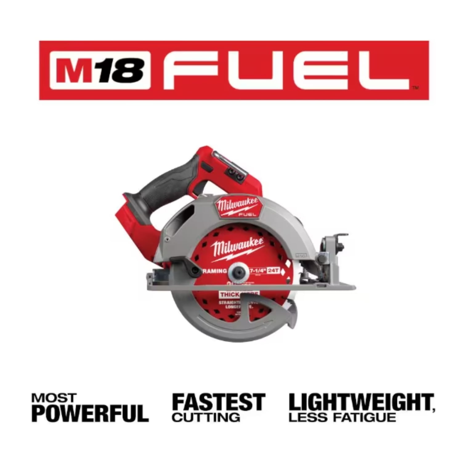 Milwaukee M18 FUEL 7-1/4 in. Cordless Circular Saw (Brushless, Tool-Only) qa626