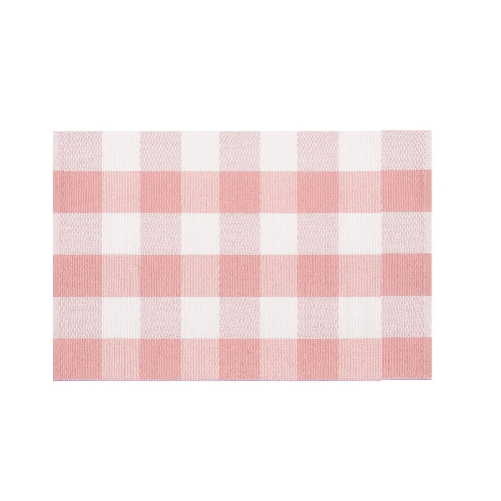 ZOEYY Valentine's Day Buffalo Plaid Front Door Mat (Pink and White, 24 in x 35 in) lsb3u