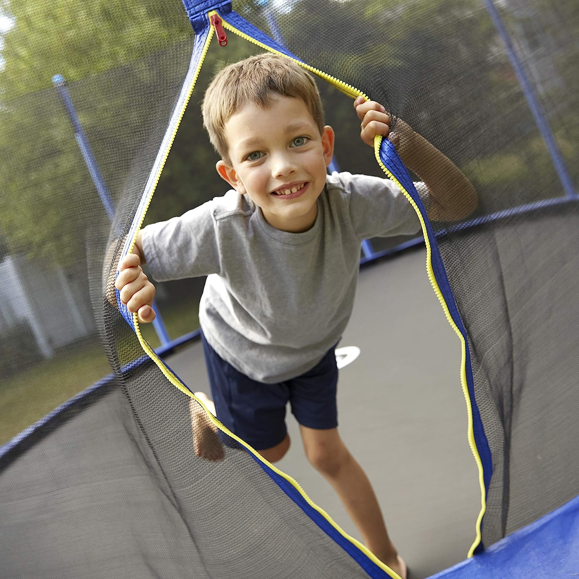 Little Tikes Mega Trampoline with Safety Enclosure (Blue, 12 ft) 6tmxx