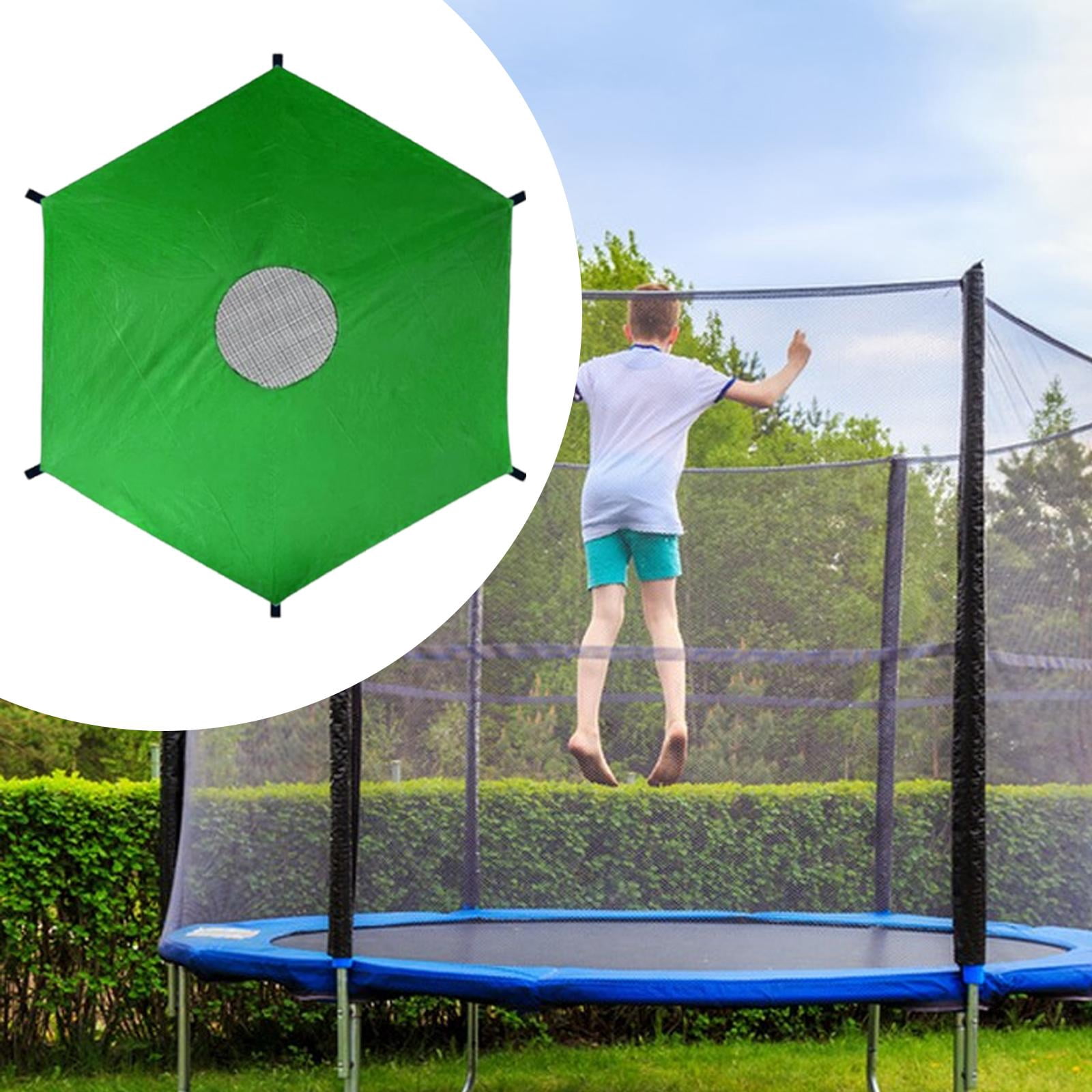 yotijay Waterproof Trampoline Shade Canopy for 8ft Trampolines with 6 Poles (Green, 8 ft) n5oga