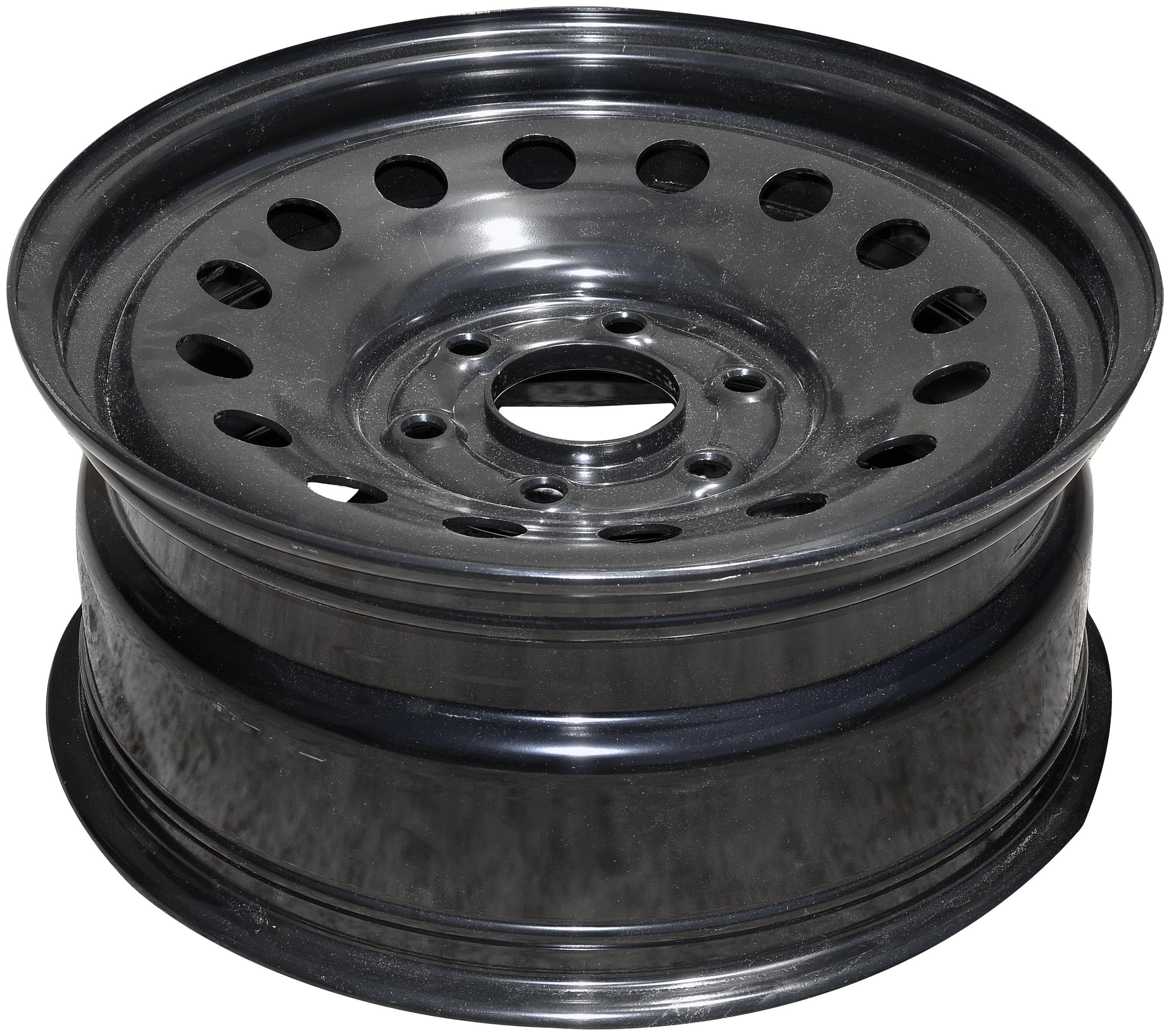 Dorman 939-186 Steel Wheel Rim (Black, 17 x 7.5 in, 6-Lug) for Cadillac, Chevrolet, and GMC Models fl8mv