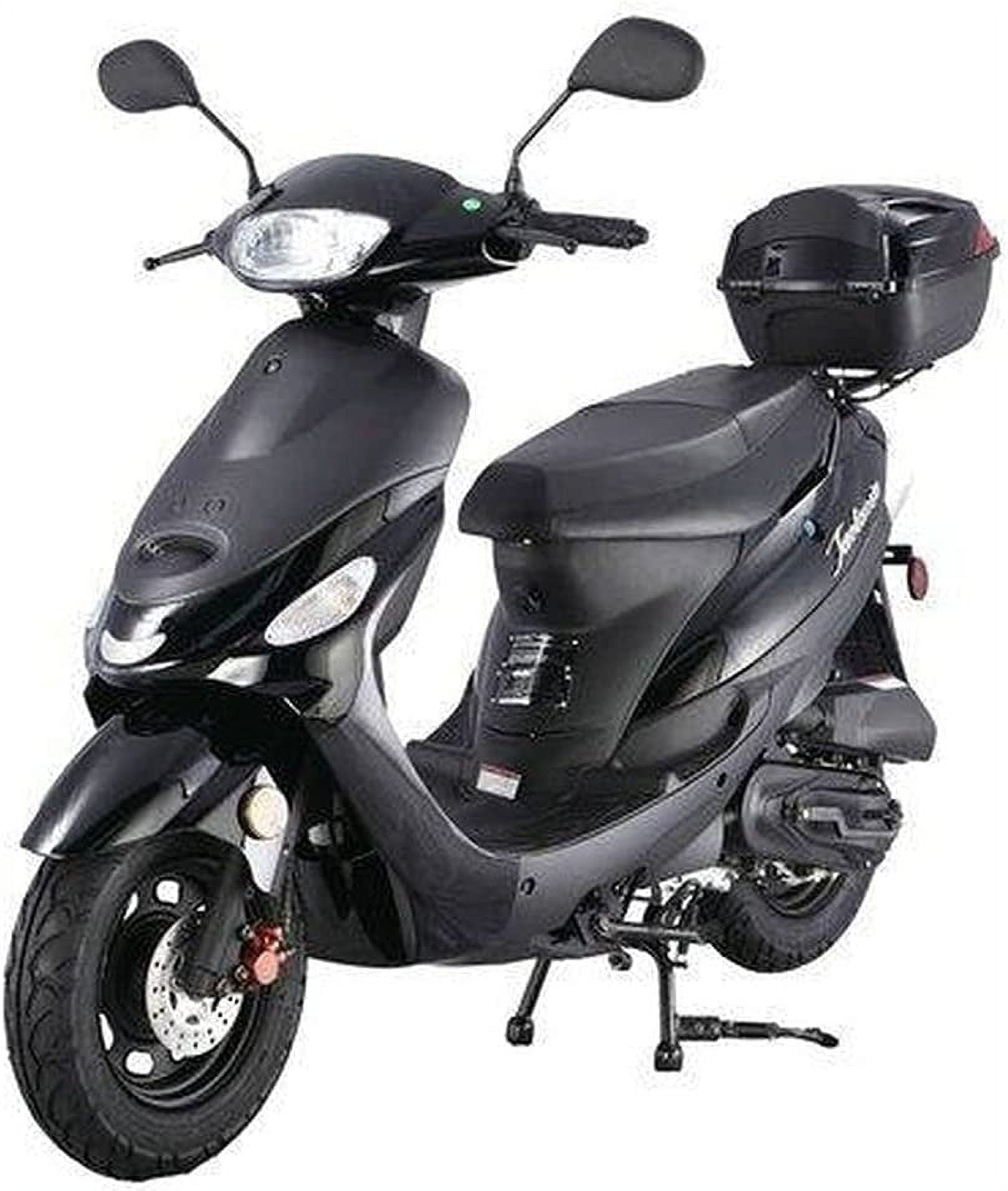 Taotao Pony 50cc Gas Scooter with Matching Trunk (Black, 50cc) mn2z3