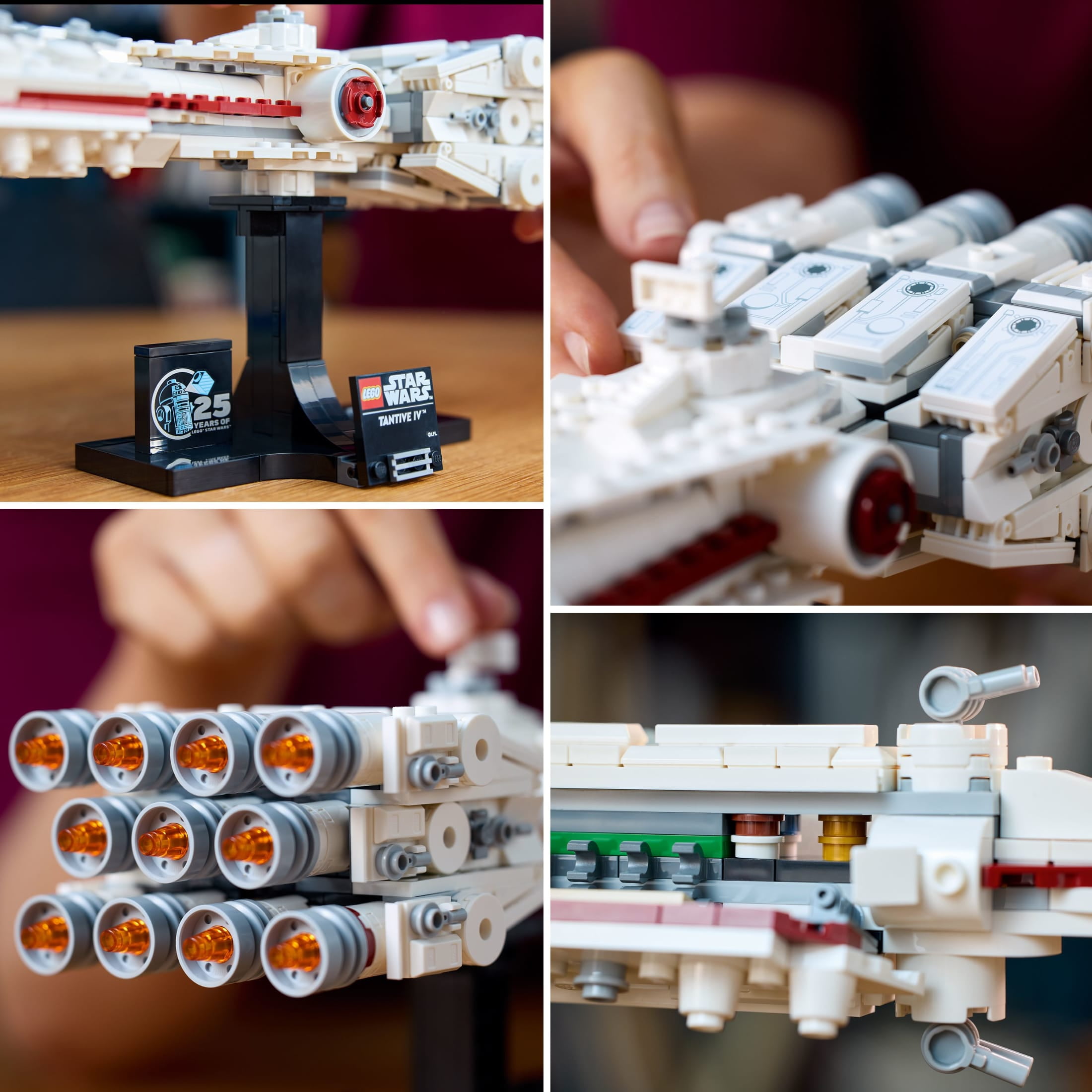 LEGO Star Wars Tantive IV Building Set, Collectible Starship Display Model for Adults (654 Pieces) 156a5