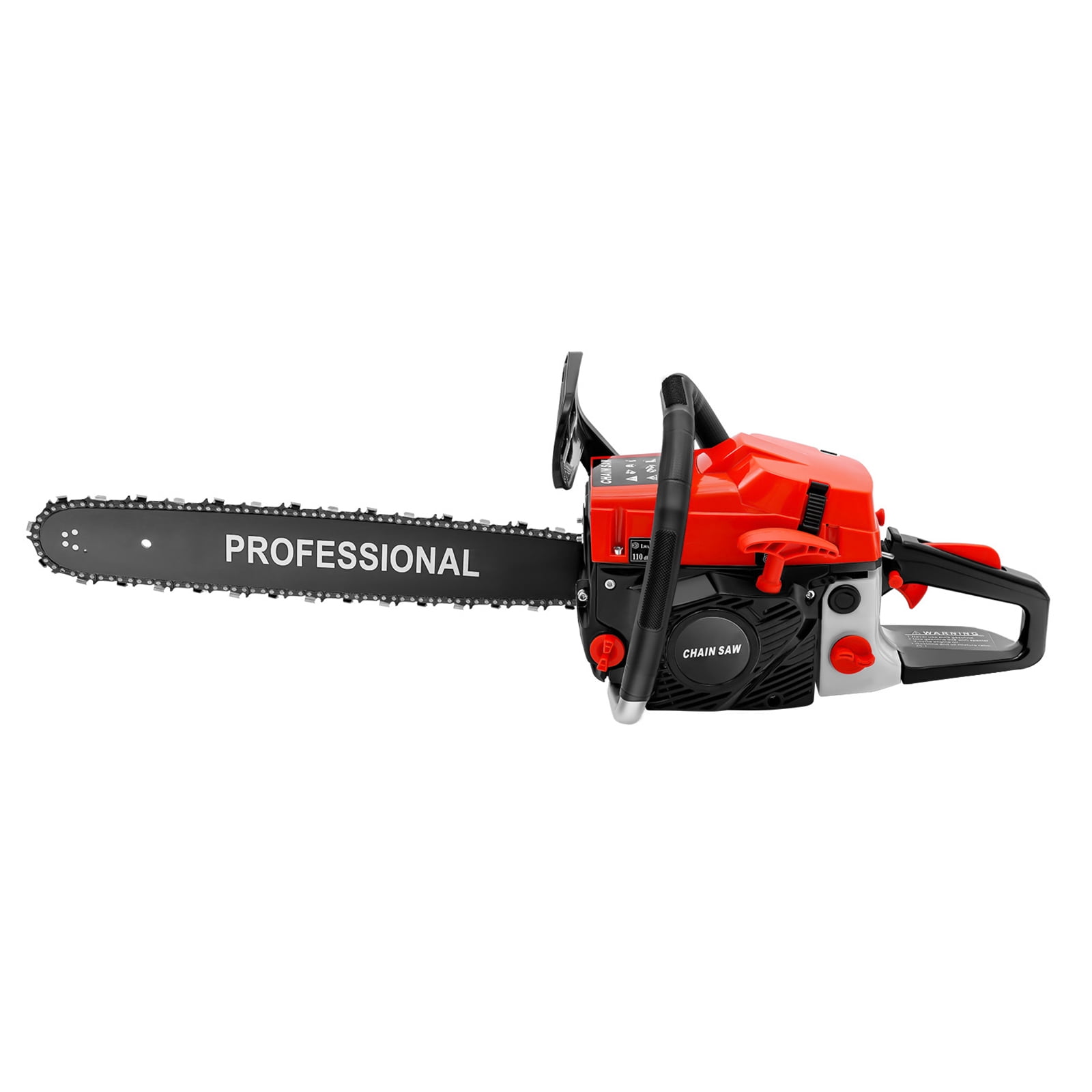 TOOL1SHOoo 58cc 2-Stroke Gasoline Chainsaw with 20 in Bar and Chain Brake (Red, 20 in) ng3mi