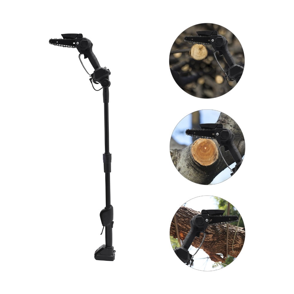 Generic Cordless Pole Saw 2-in-1 Electric Chainsaw with 13ft Reach and Adjustable Head (Black, 4.4 lb) qjbr5