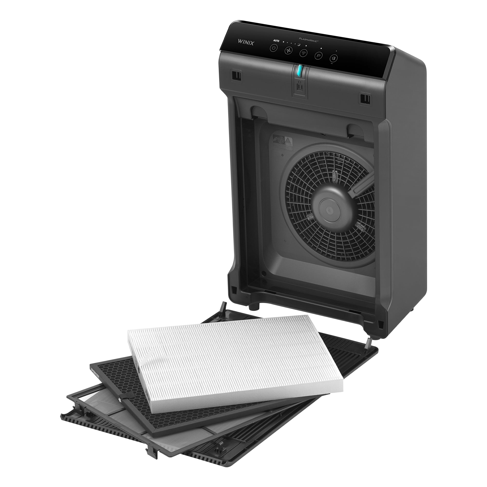 Winix 5510 Air Purifier for Large Rooms with True HEPA Filter and WiFi Connectivity (Grey, 1881 sq ft) 5u92c