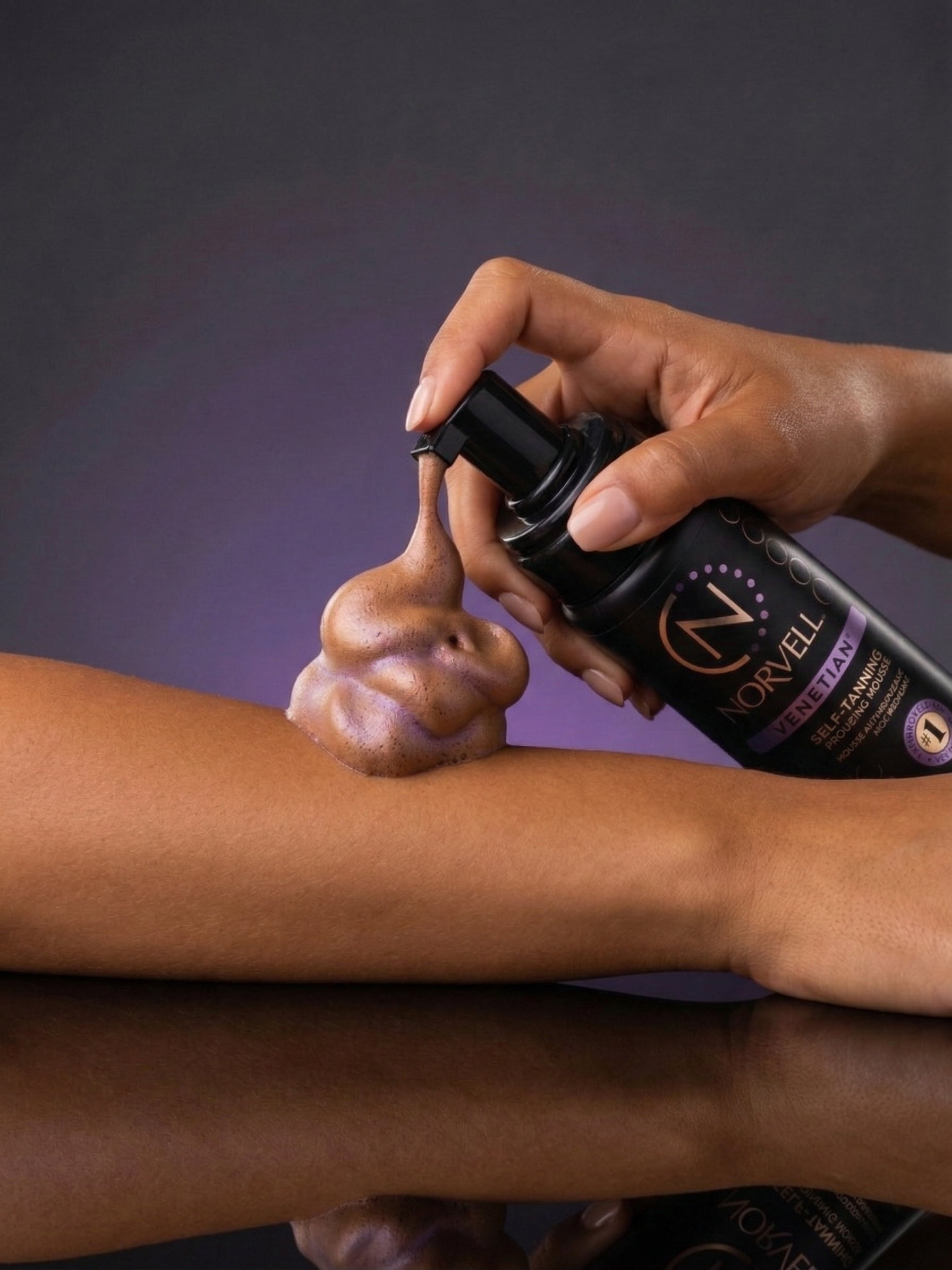 Norvell Venetian Self Tanning Mousse with Applicator Mitt (Bronzing, 8 fl oz) 9j0eu