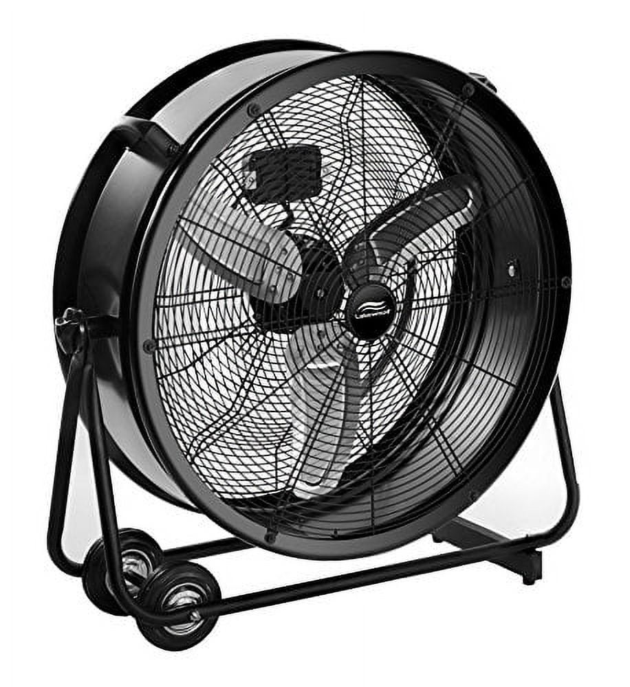 Lakewood Industrial Grade Drum Fan (Black, 24 in) xsrg2