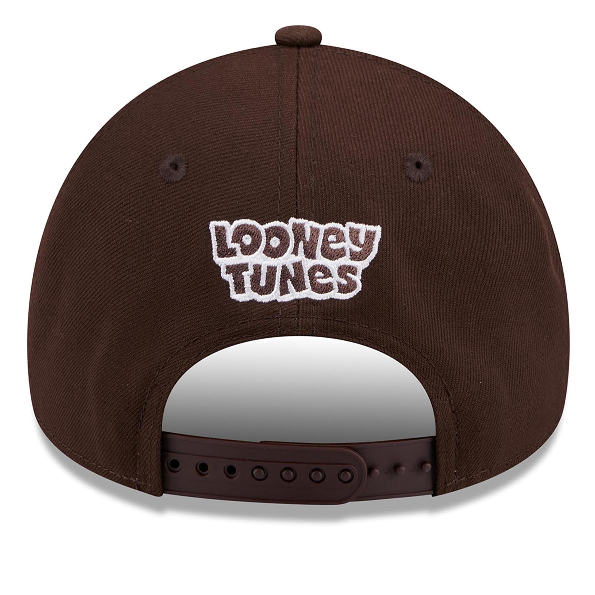 New Era San Diego Padres Looney Tunes A-Frame 9FORTY Adjustable Hat (Brown, One Size) ltl5f