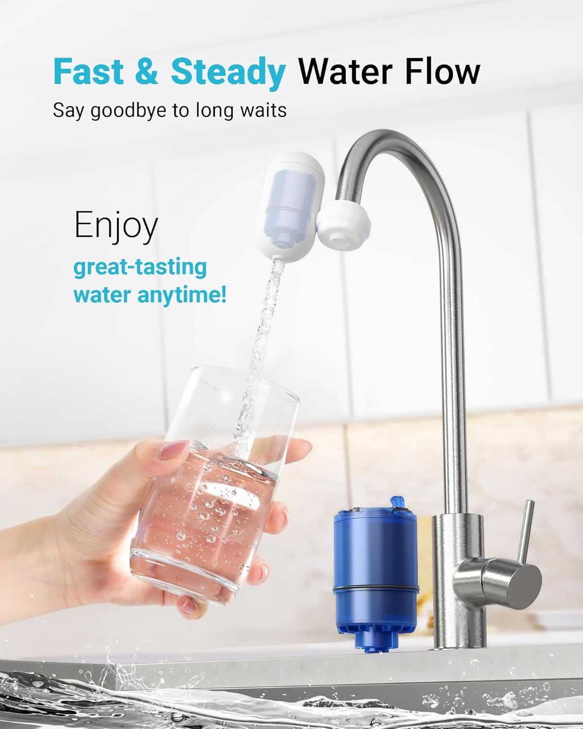 Aqua Crest Faucet Water Filter Replacement for PUR RF-9999 (6 Pack) lsqfg
