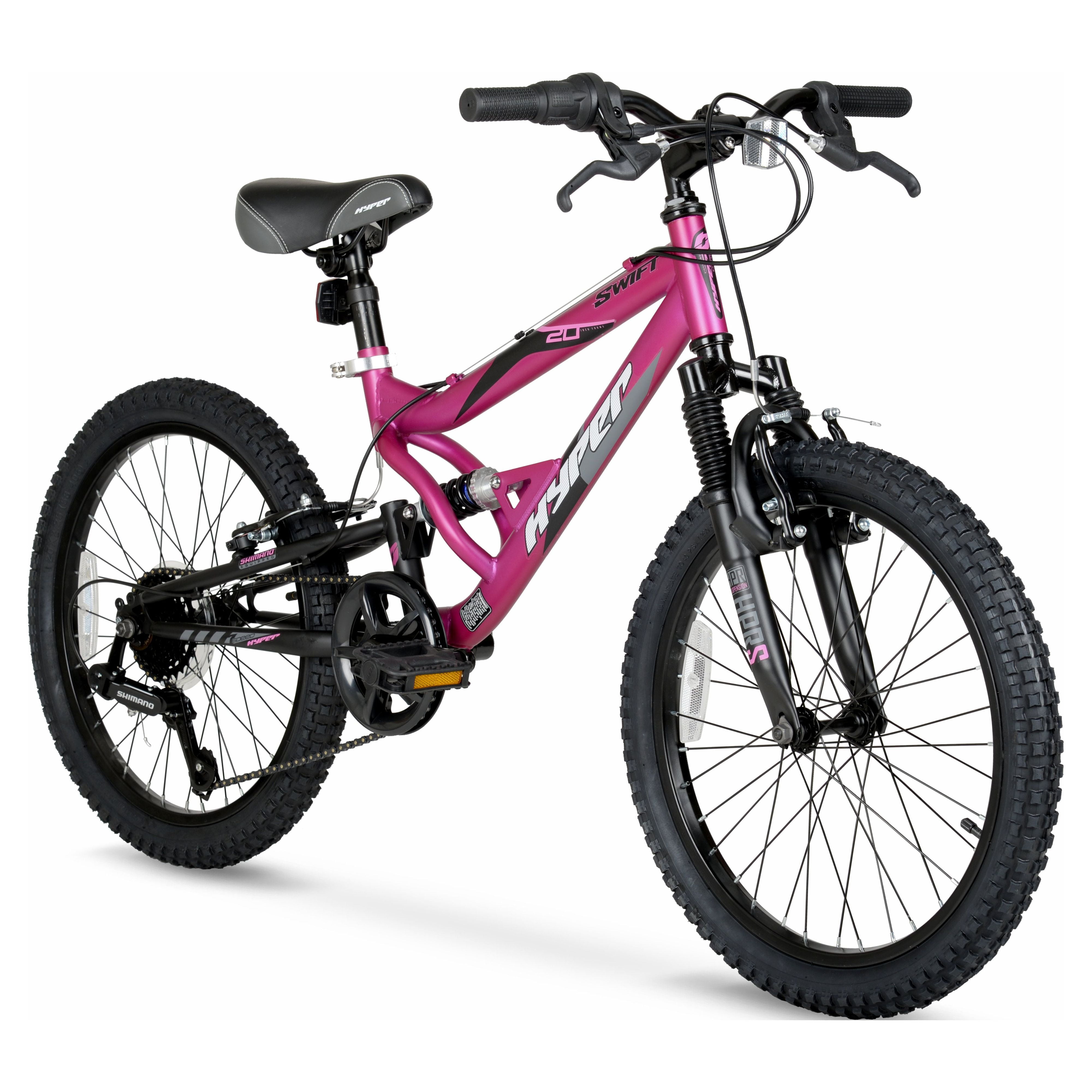 Hyper Bicycles Swift Mountain Bike for Kids (Magenta, 20 in) 65lfb