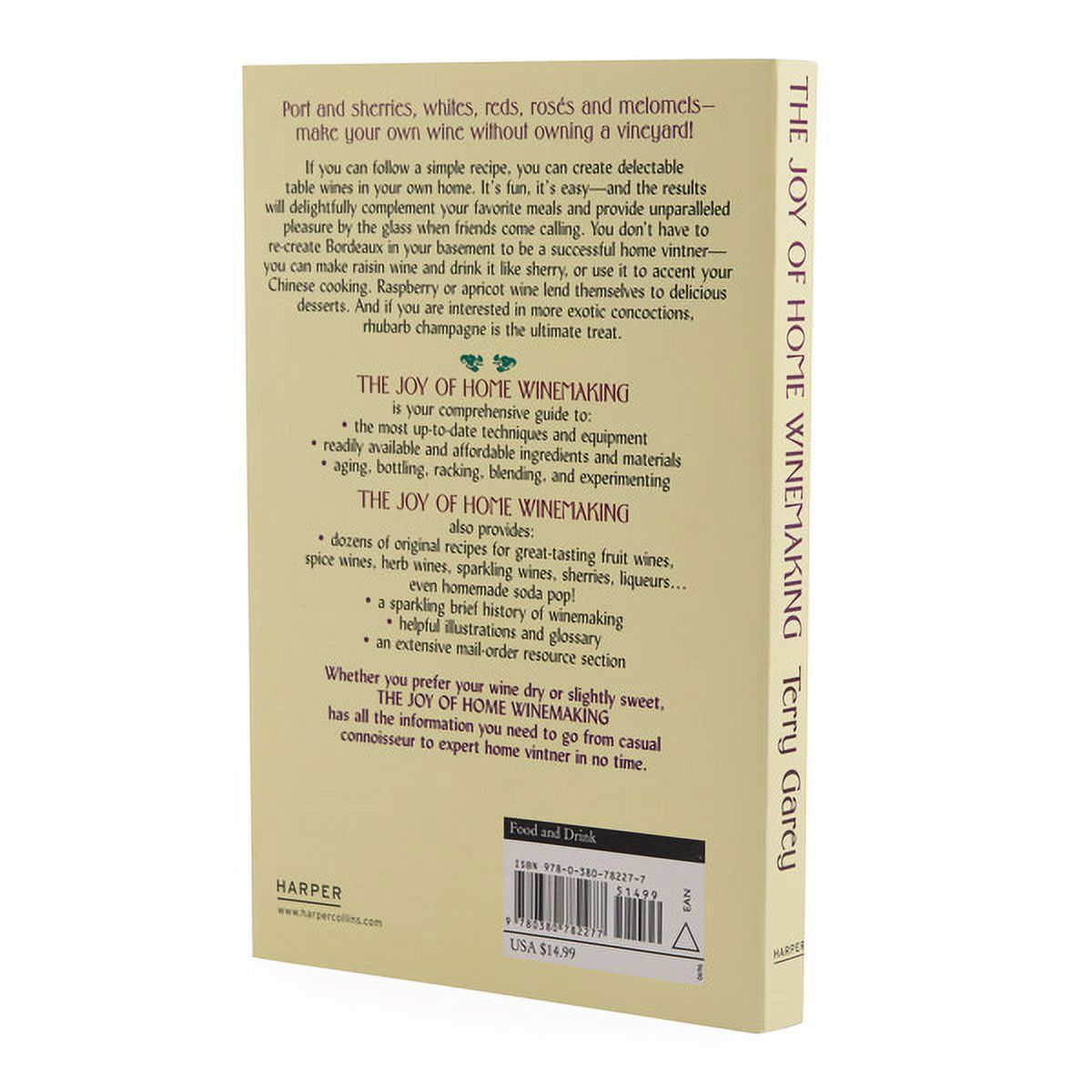 Terry A Garey Joy of Home Wine Making Guide (Paperback, 288 Pages) jgae5