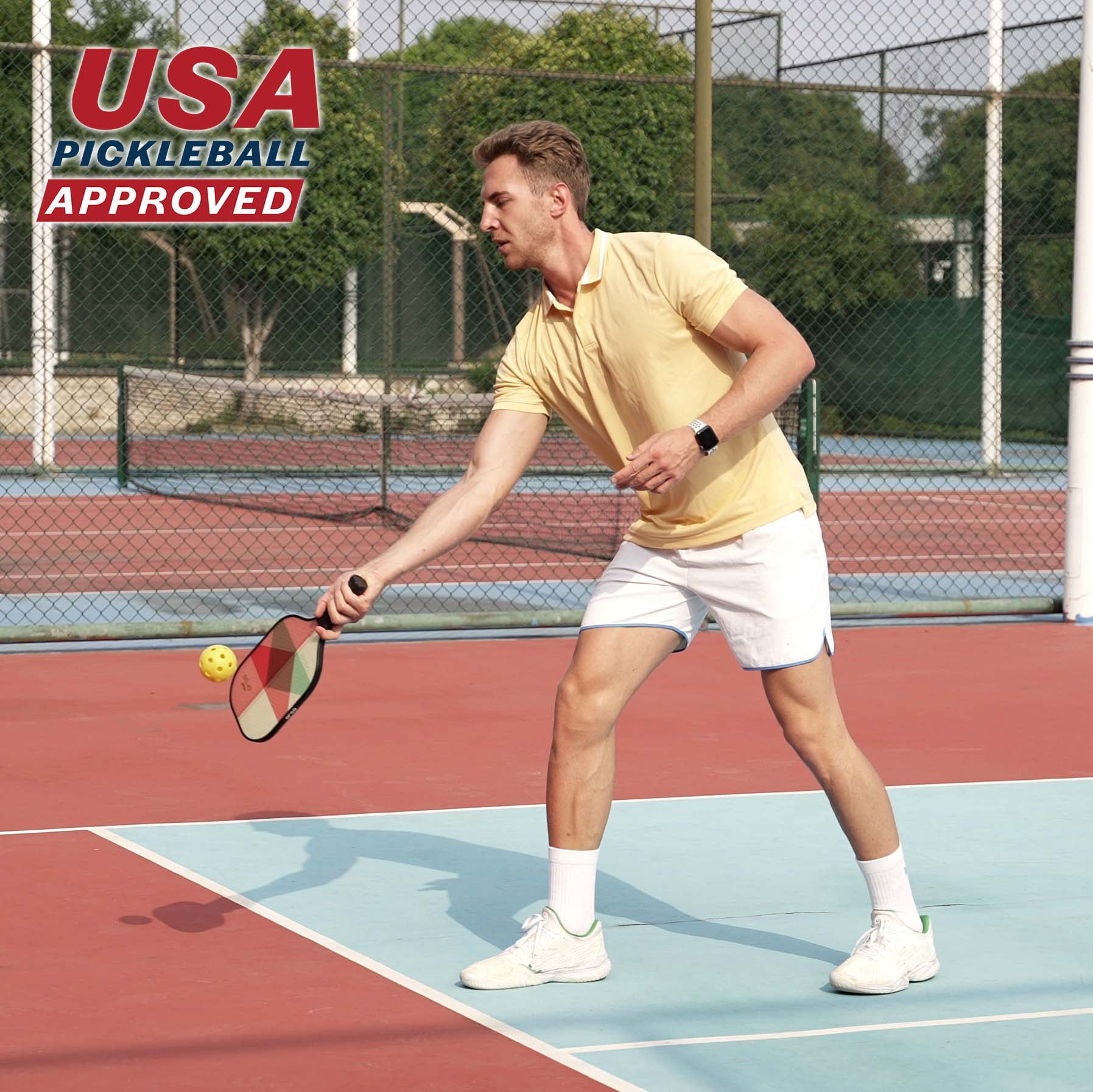 Orca Cascade Pickleball Paddle Set with Neoprene Cover and Carry Bag (Red, 7.9 oz) bucgx