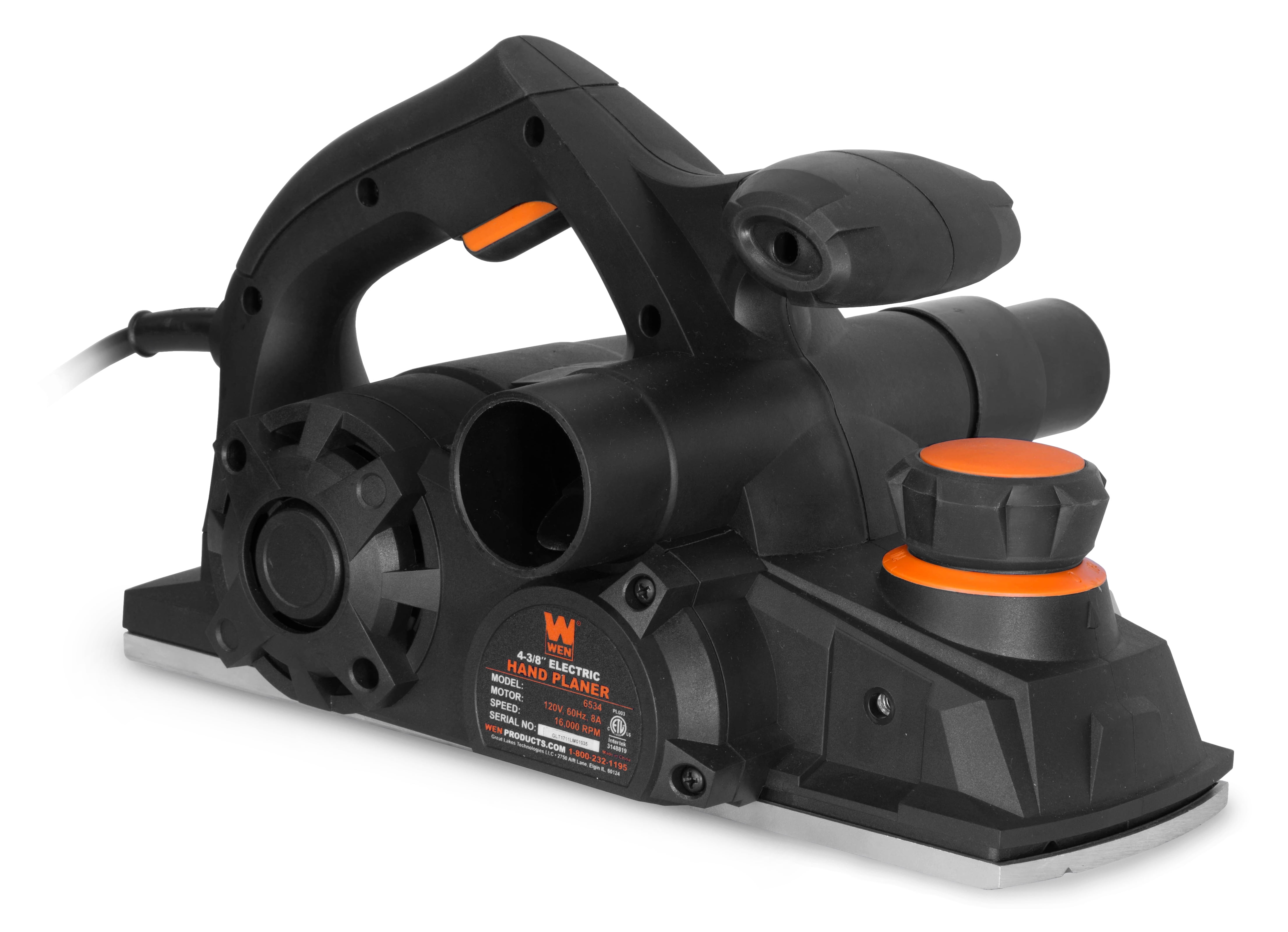 WEN 8-Amp Electric Hand Planer with 4-3/8-Inch Cutting Width (6534) rnbod