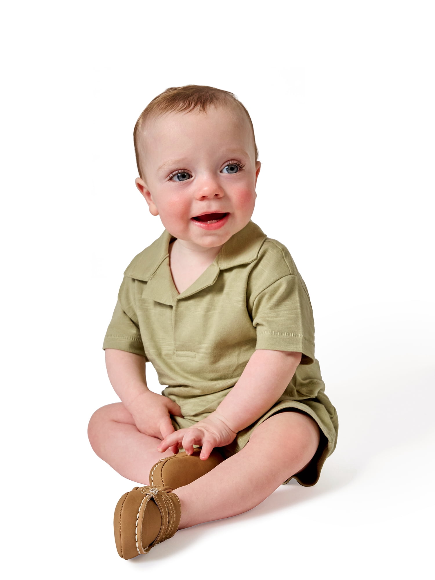 Modern Moments by Gerber Baby Boy Organic Cotton Johnny Collar Top (0-24 Months) 4uzl6