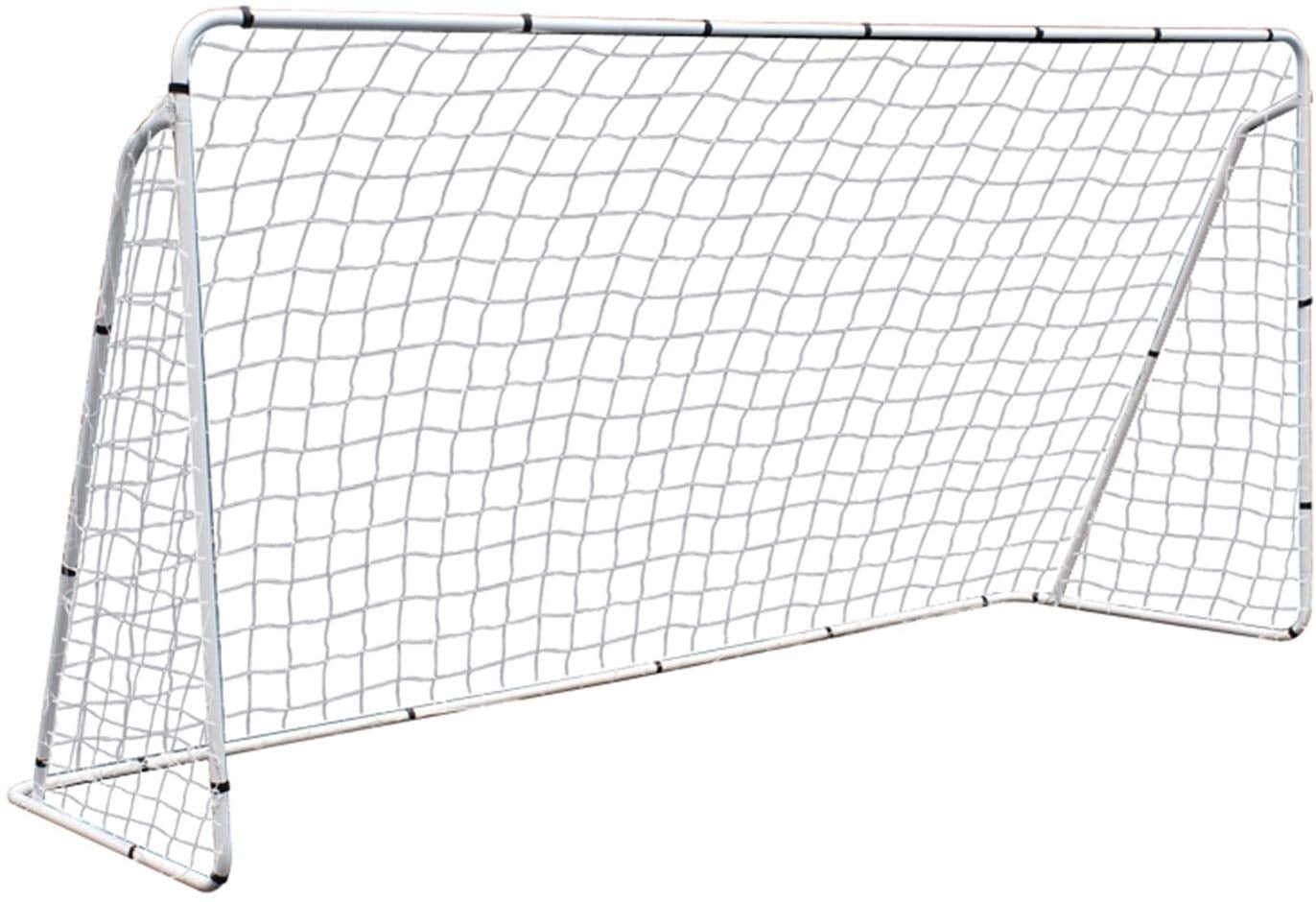 ZenStyle Soccer Goal Training Net with Steel Frame (White, 12 ft x 6 ft) 6sfzc