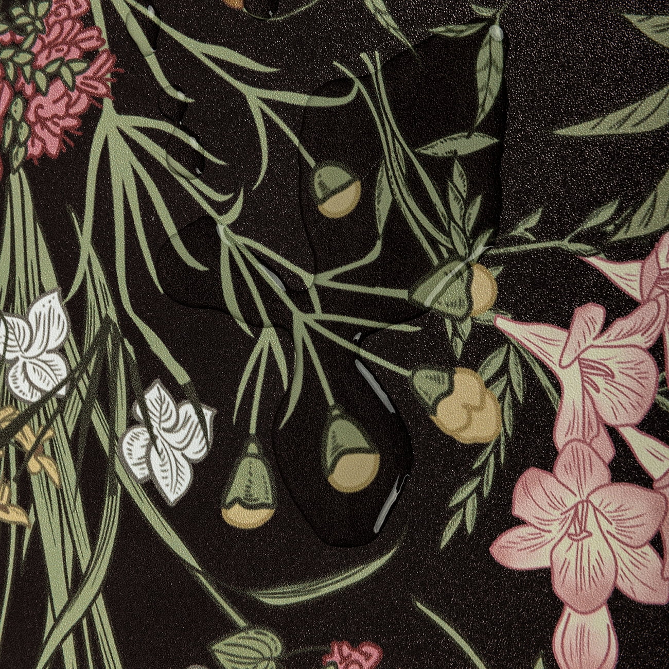 Abyssaly Floral Peel and Stick Wallpaper, Self-Adhesive Removable Contact Paper for Home Decor (Black, 17.7 in x 118 in) 1luh4