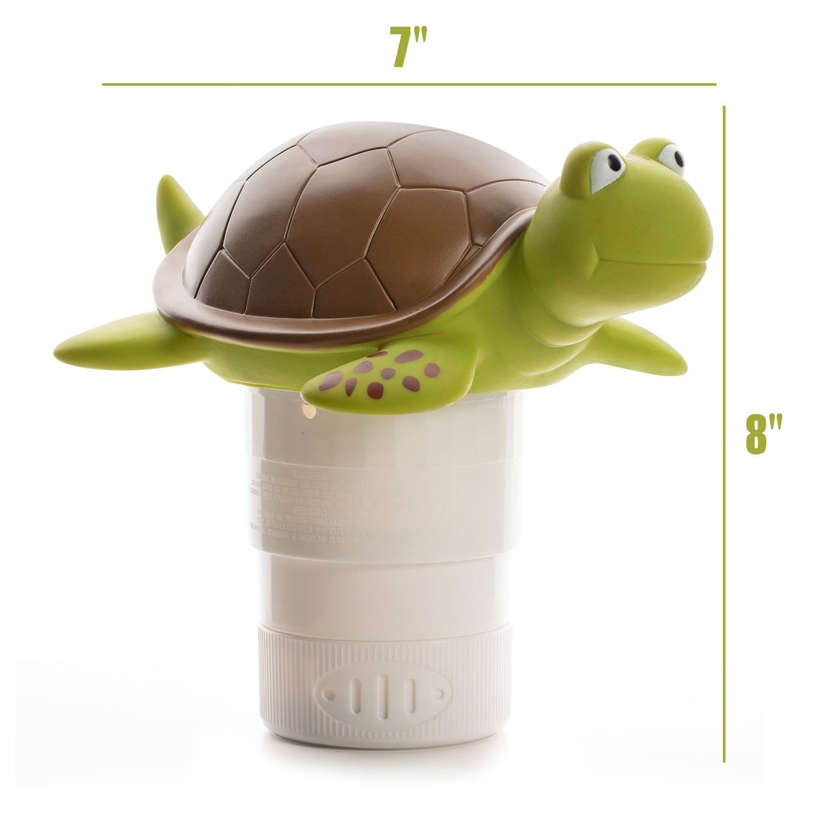 XY-WQ Floating Pool Chlorine Dispenser, Turtle Shape Chemical Tablet Holder for Swimming Pools and Spas (1 Piece) 41itj