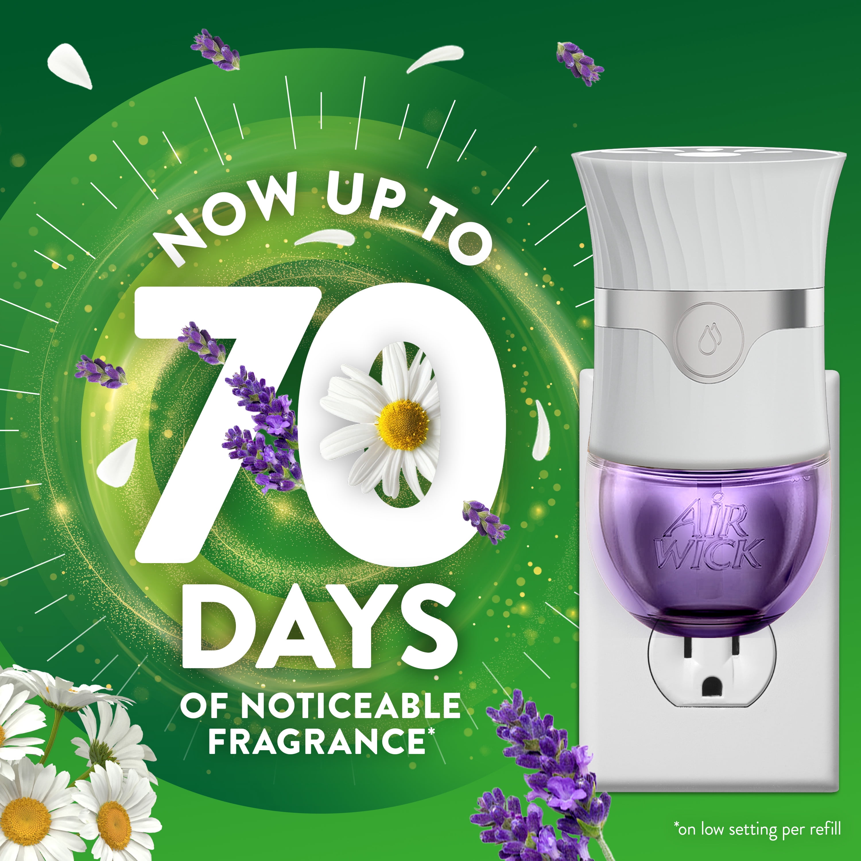 Air Wick Plug In Scented Oil Refill Lavender & Chamomile Air Freshener (Lavender & Chamomile, 2 Count) onftz