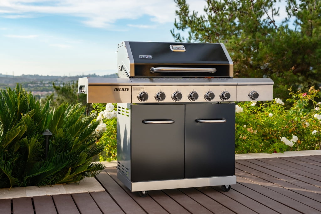 Nexgrill Deluxe 6-Burner Natural Gas Grill with Searing Side Burner and Griddle Insert (Stainless Steel, 775 sq in) mhiq2