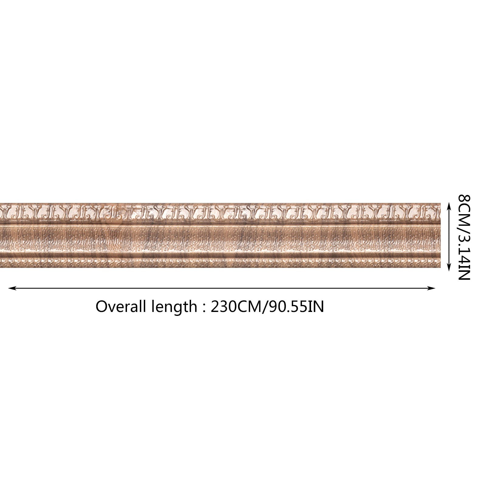 CoreLiving Flexible Peel and Stick Crown Molding Trim (Pink Marble, 9.5 ft) jucf7
