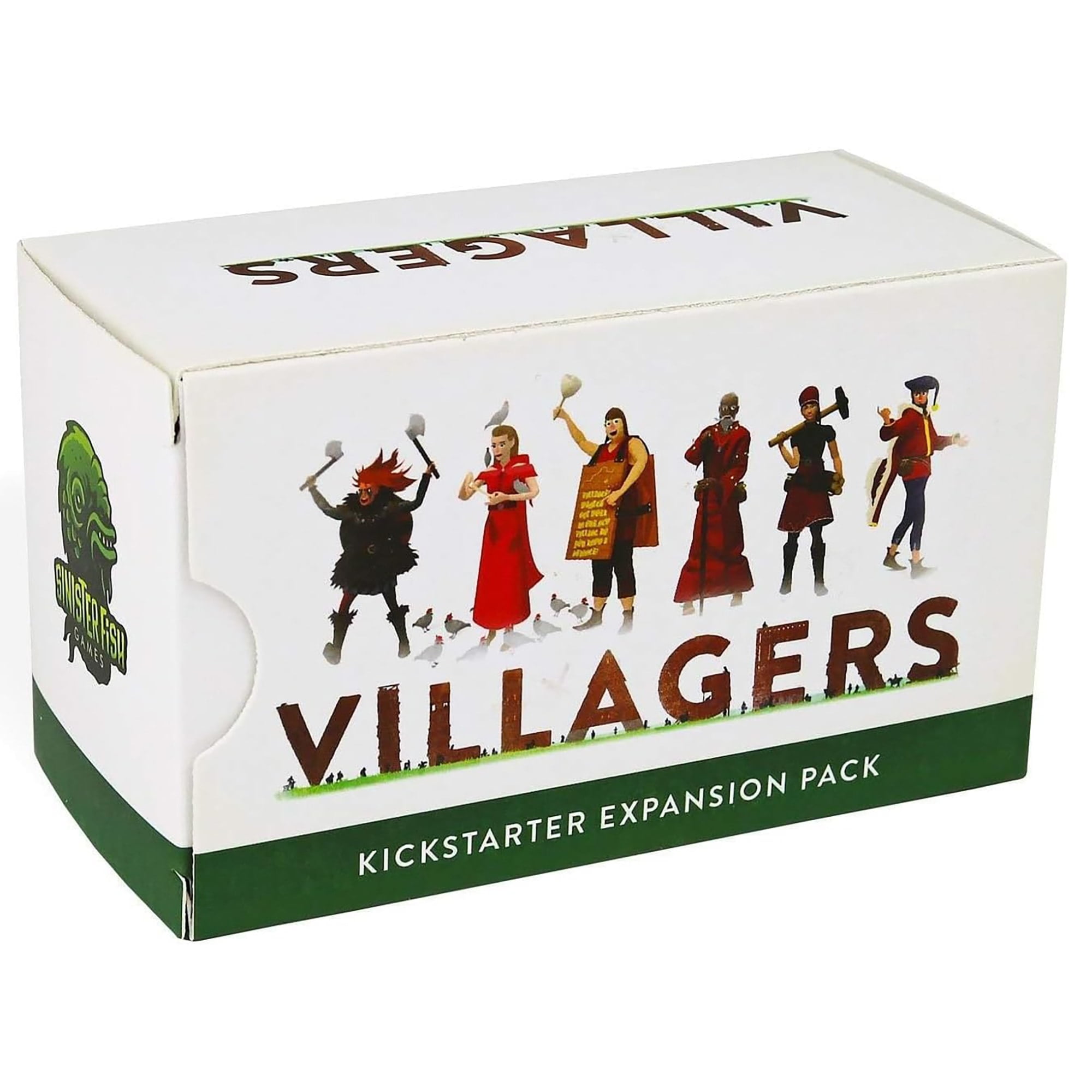 Sinister Fish Games Villagers Expansion Pack Strategy Card Game (Red, 1 Pack) wu2g9