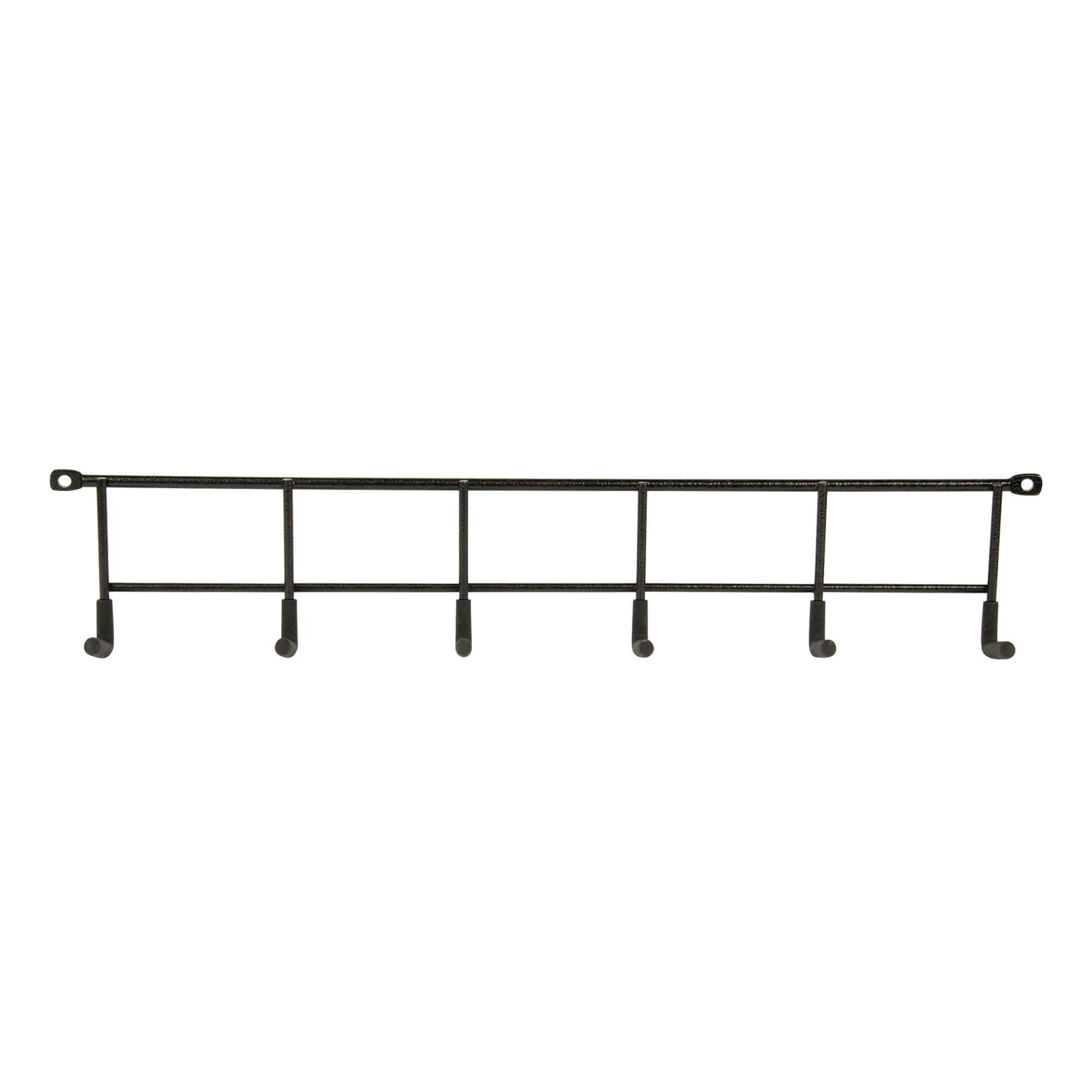 Hyper Tough Steel Multi-Hook Rack, Heavy-Duty Wall Mounted Storage Organizer (Black, 17 in) n39fb