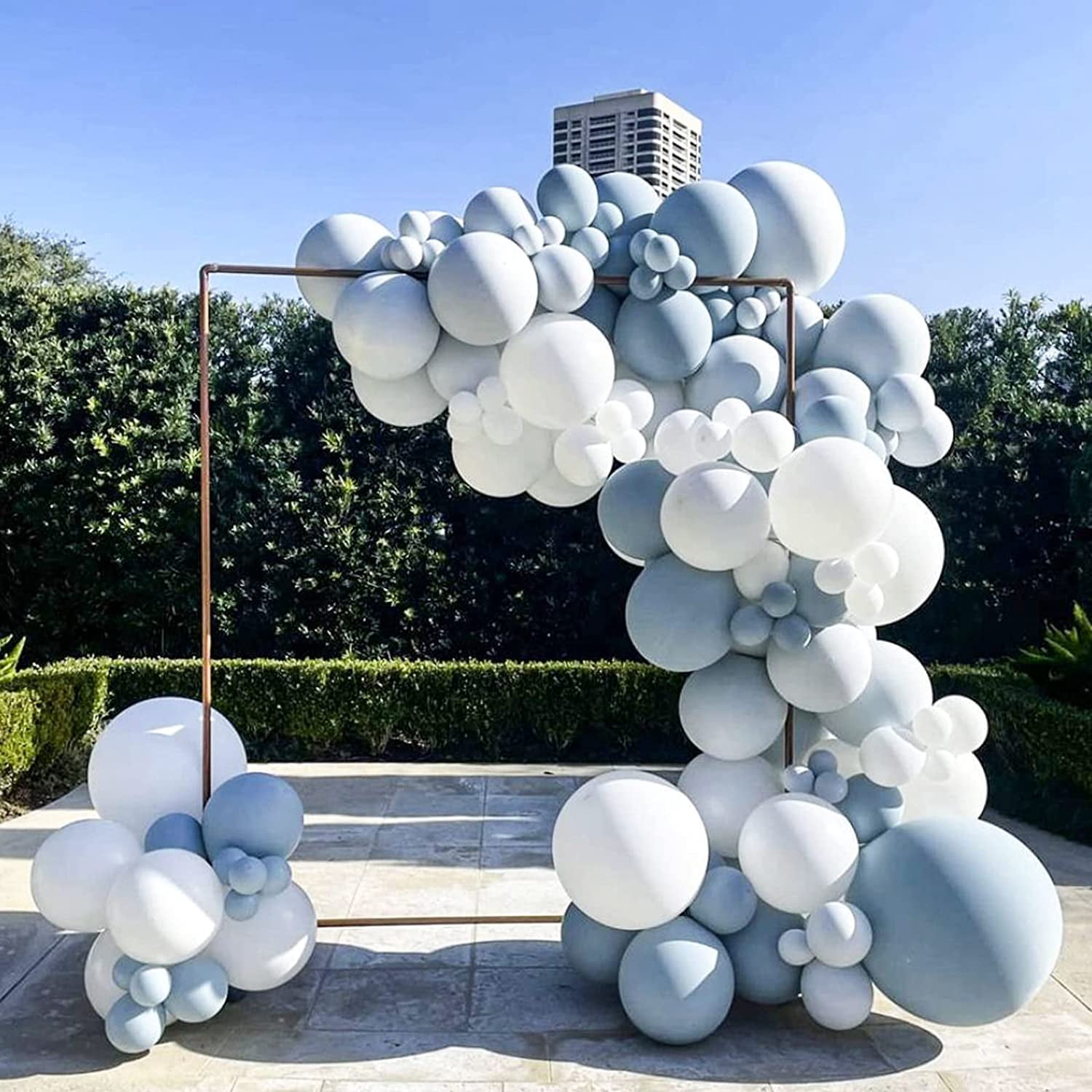 JOYYPOP Macaron Gray Balloon Garland Kit (110 Pieces, 5 in to 18 in) d1818
